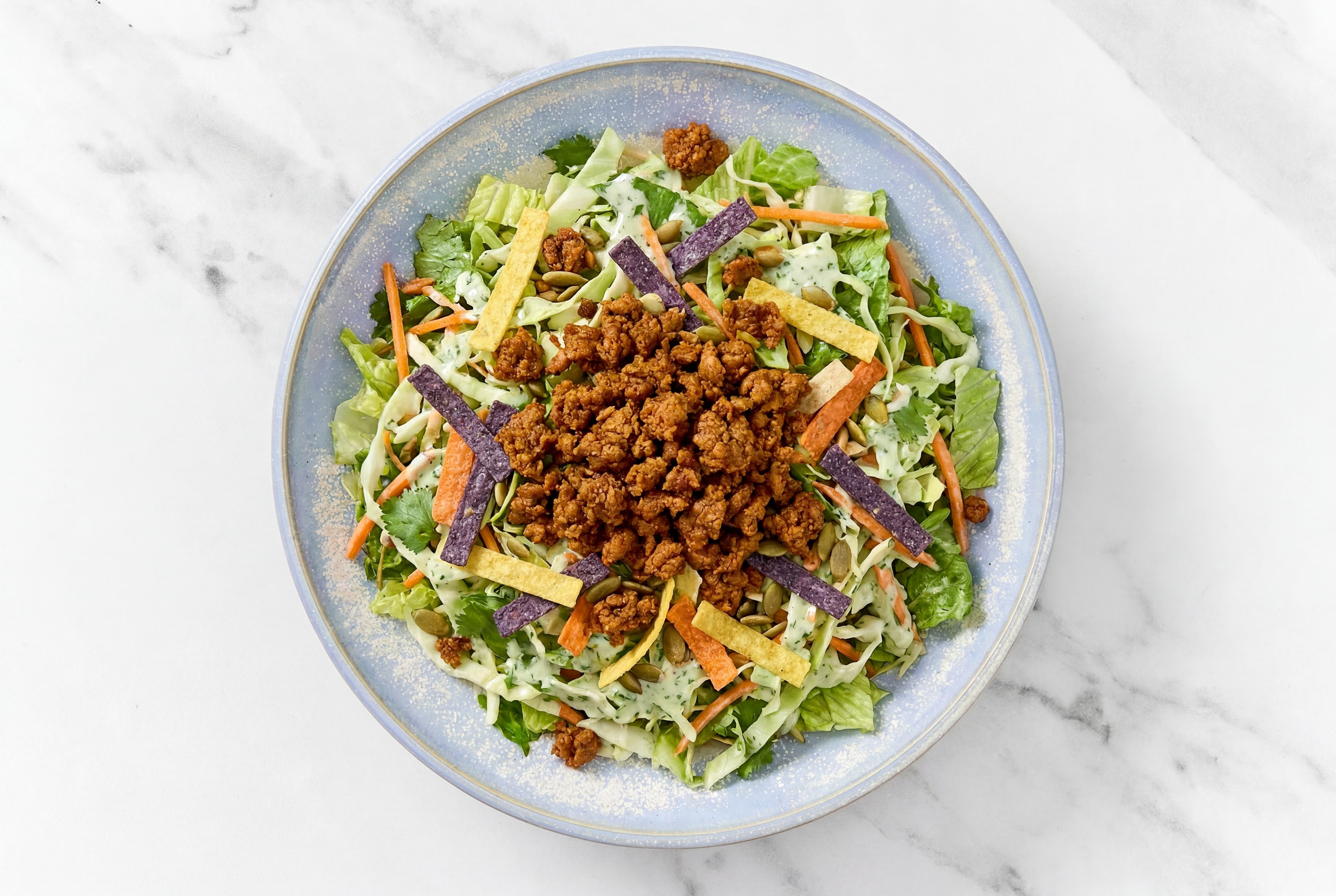 Southwest Chopped Salad with Plant-Based Chorizo