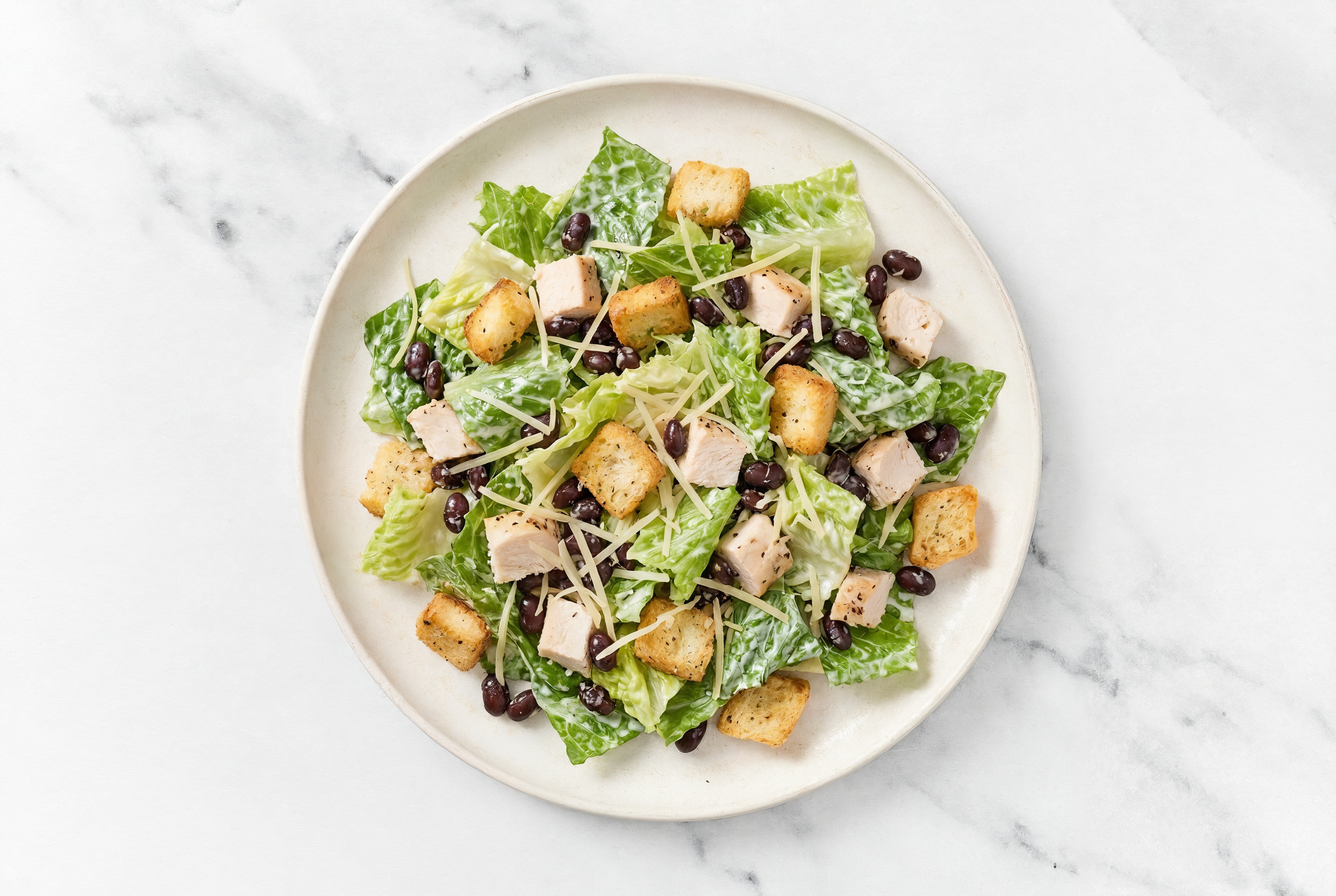 Chicken + Black Bean Caesar Salad