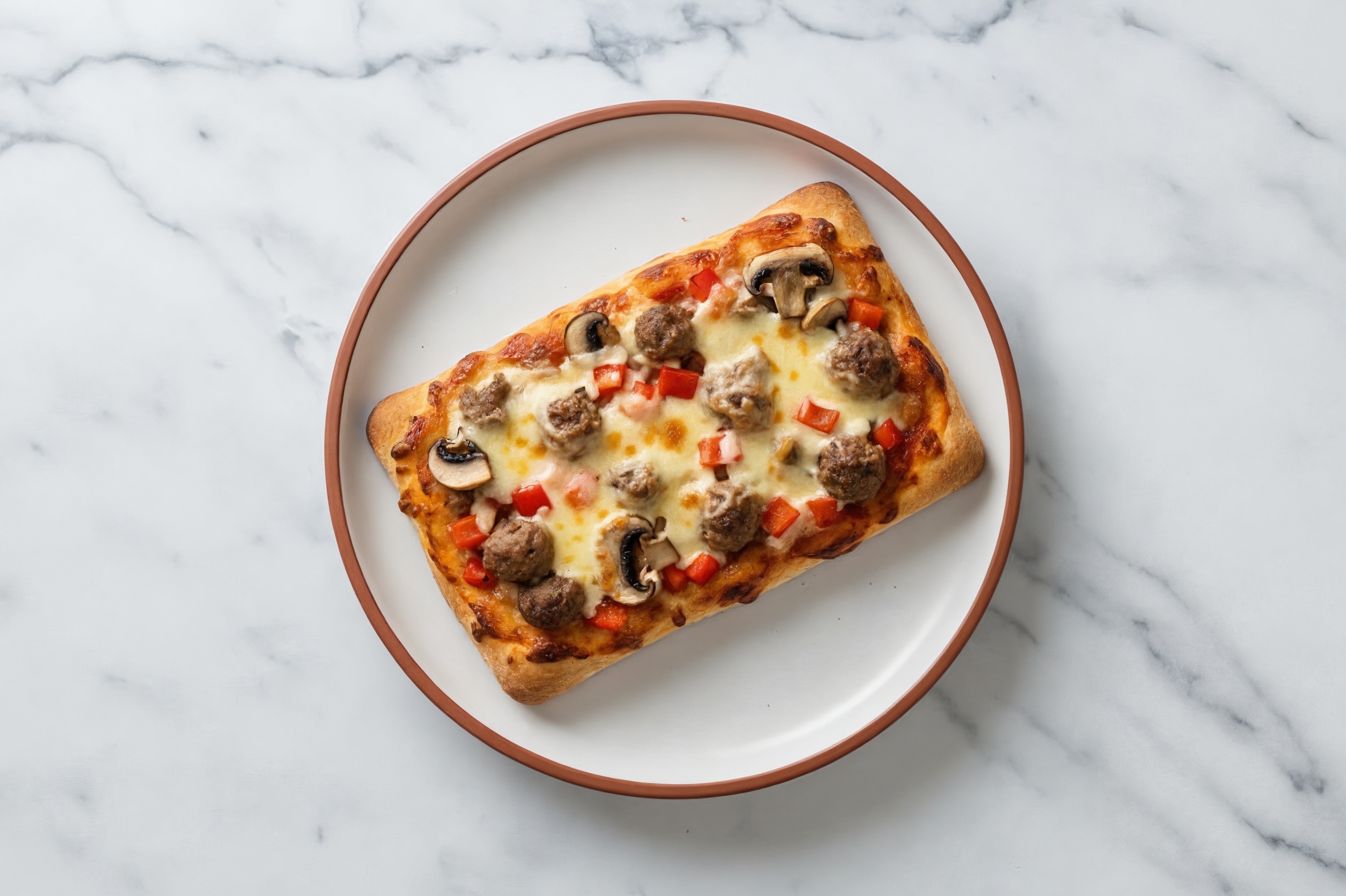 Herby Meatball Cheesesteak Wood Grilled Pizza Crusts