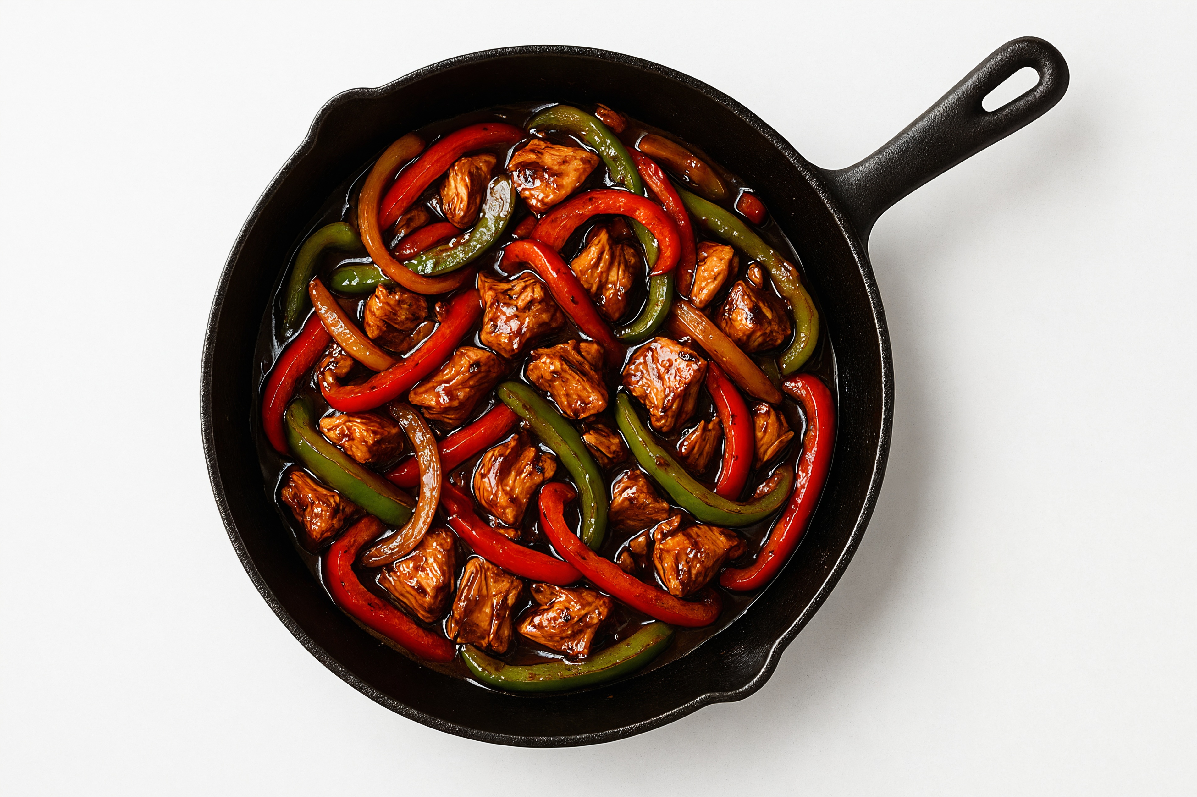 Japanese BBQ Albacore Tuna Stir-Fry with Bell Peppers