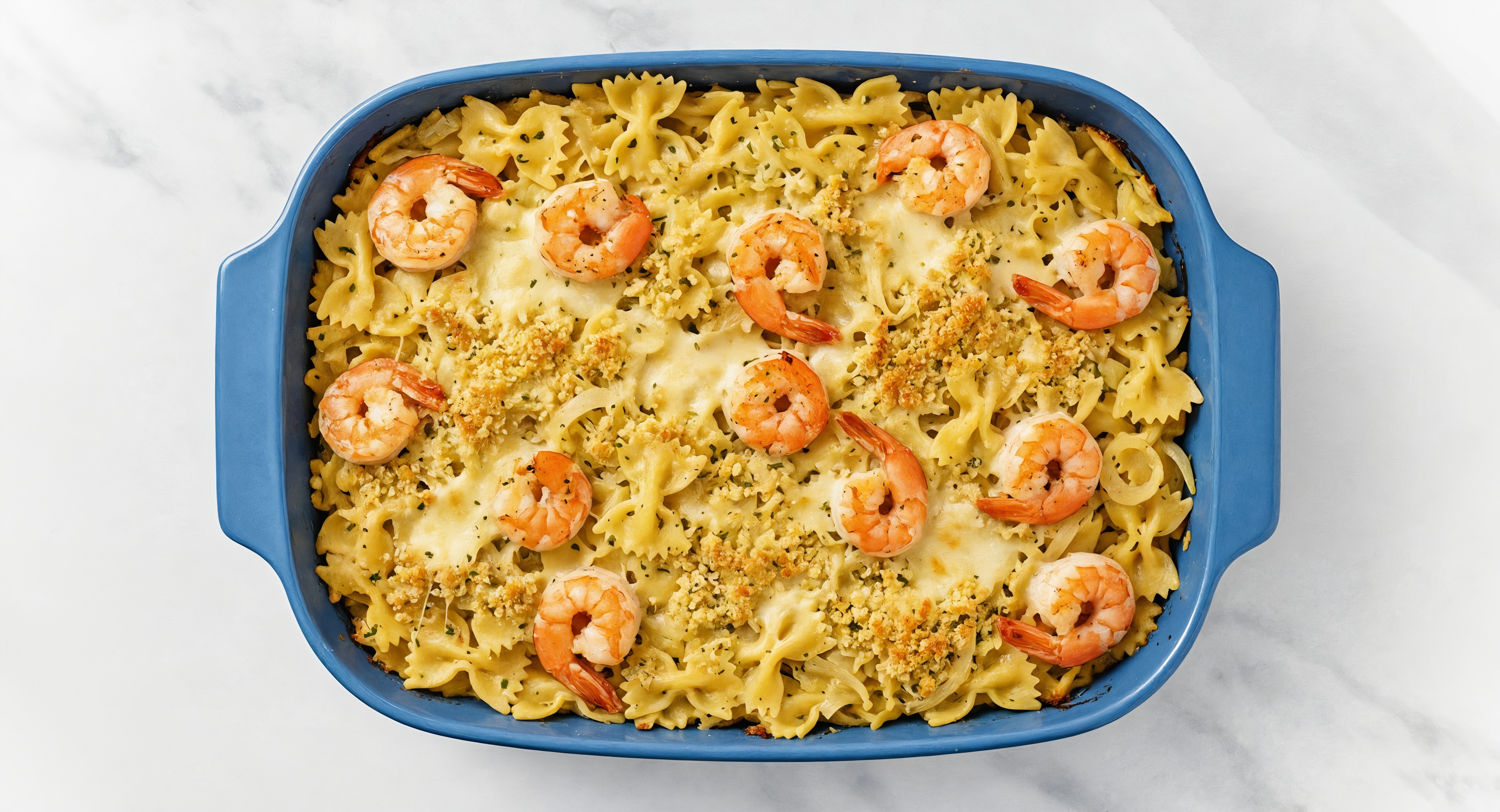 Creamy Shrimp Baked Mac 'n Cheese