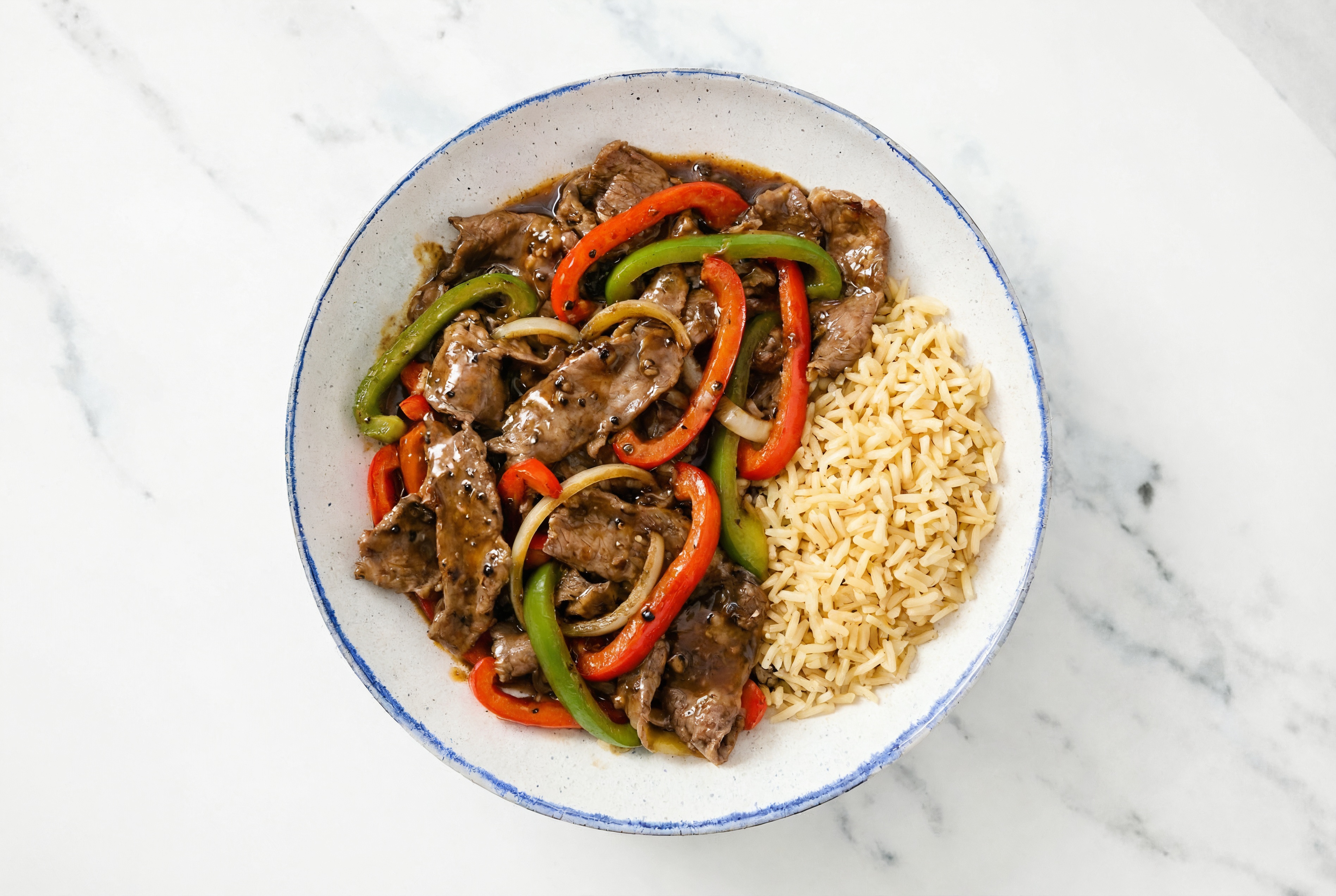 Weeknight Pepper Steak + Bone Broth Rice