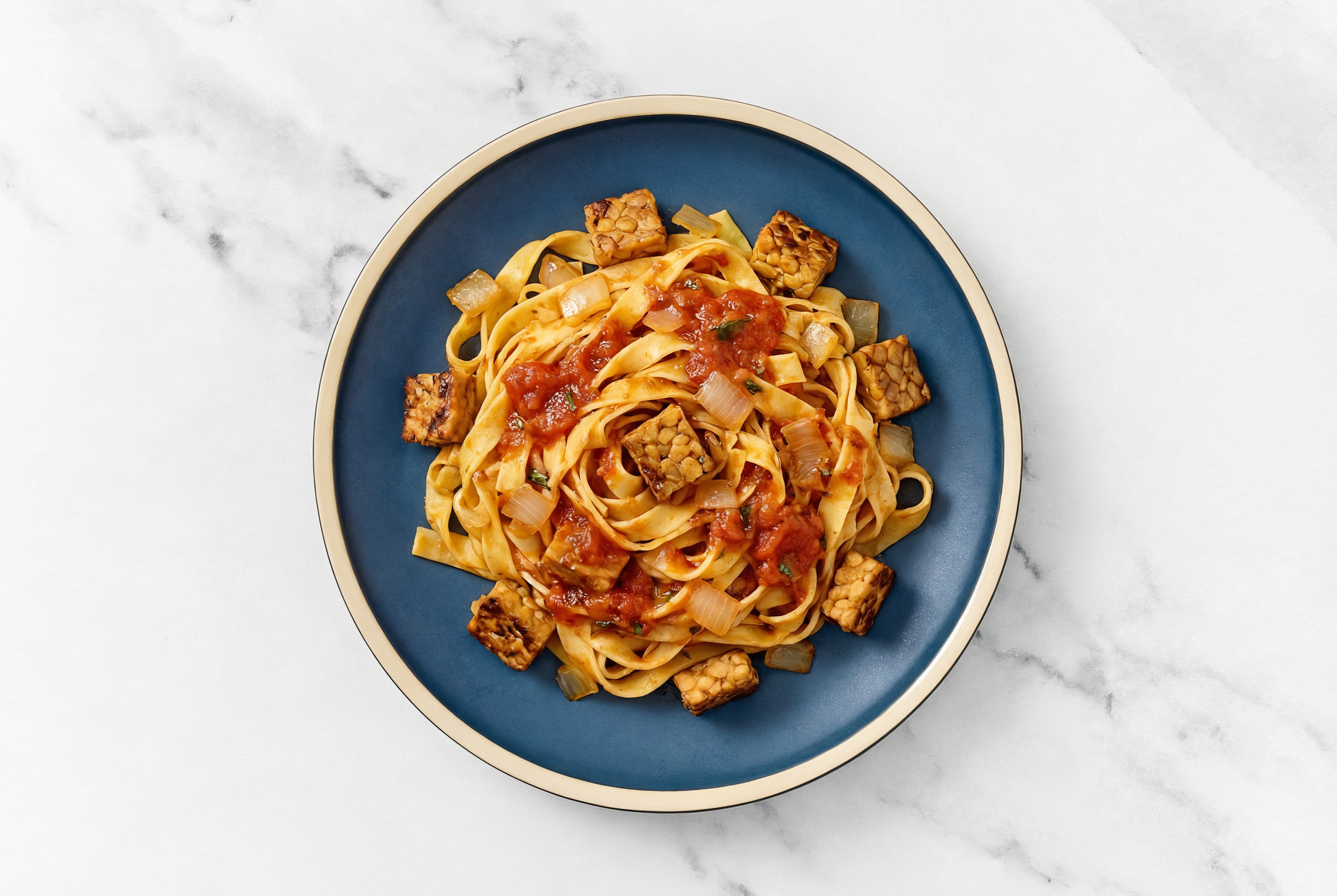 Tagliatelle with Tempeh Bolognese