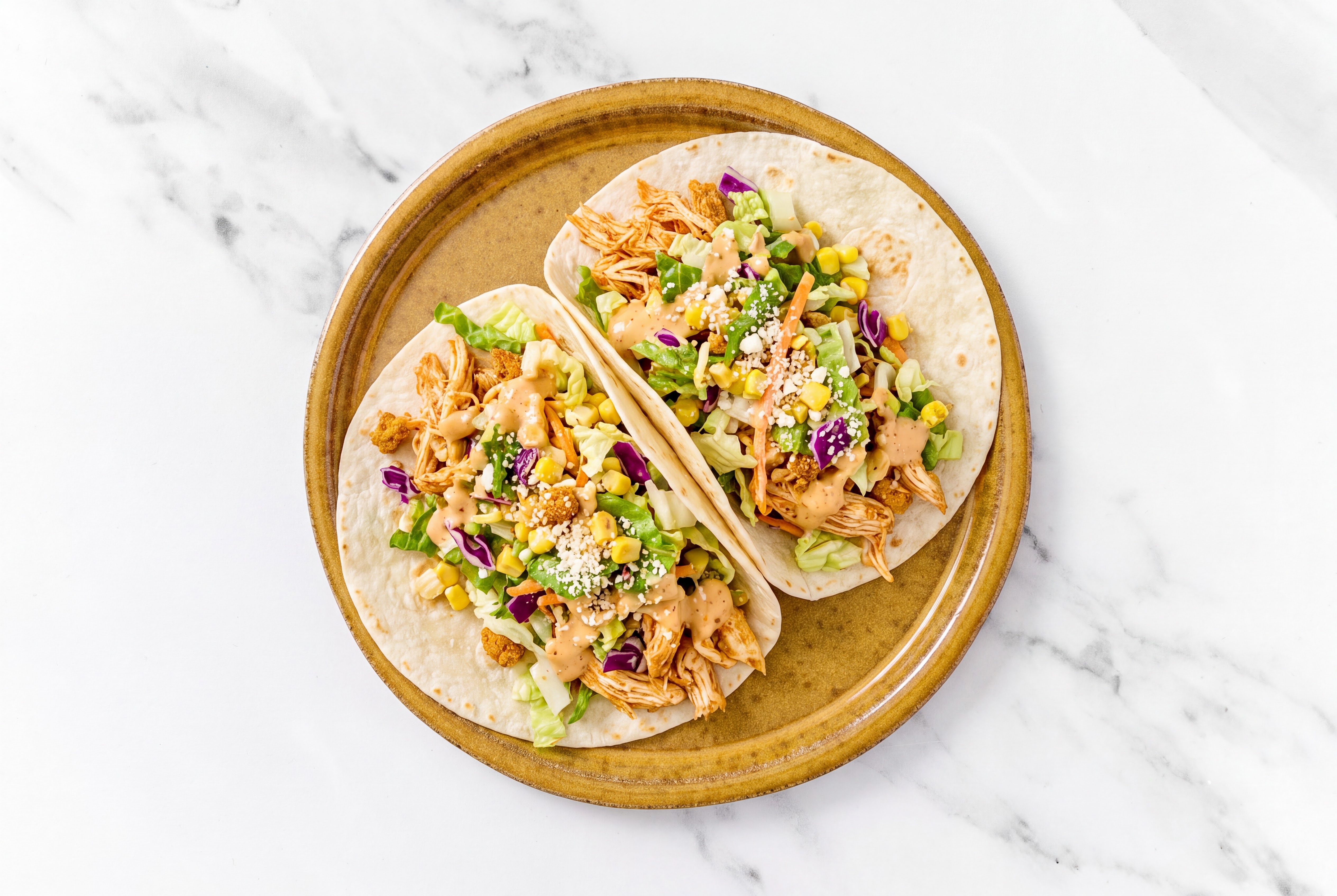 Street Corn Chicken Salad Tacos