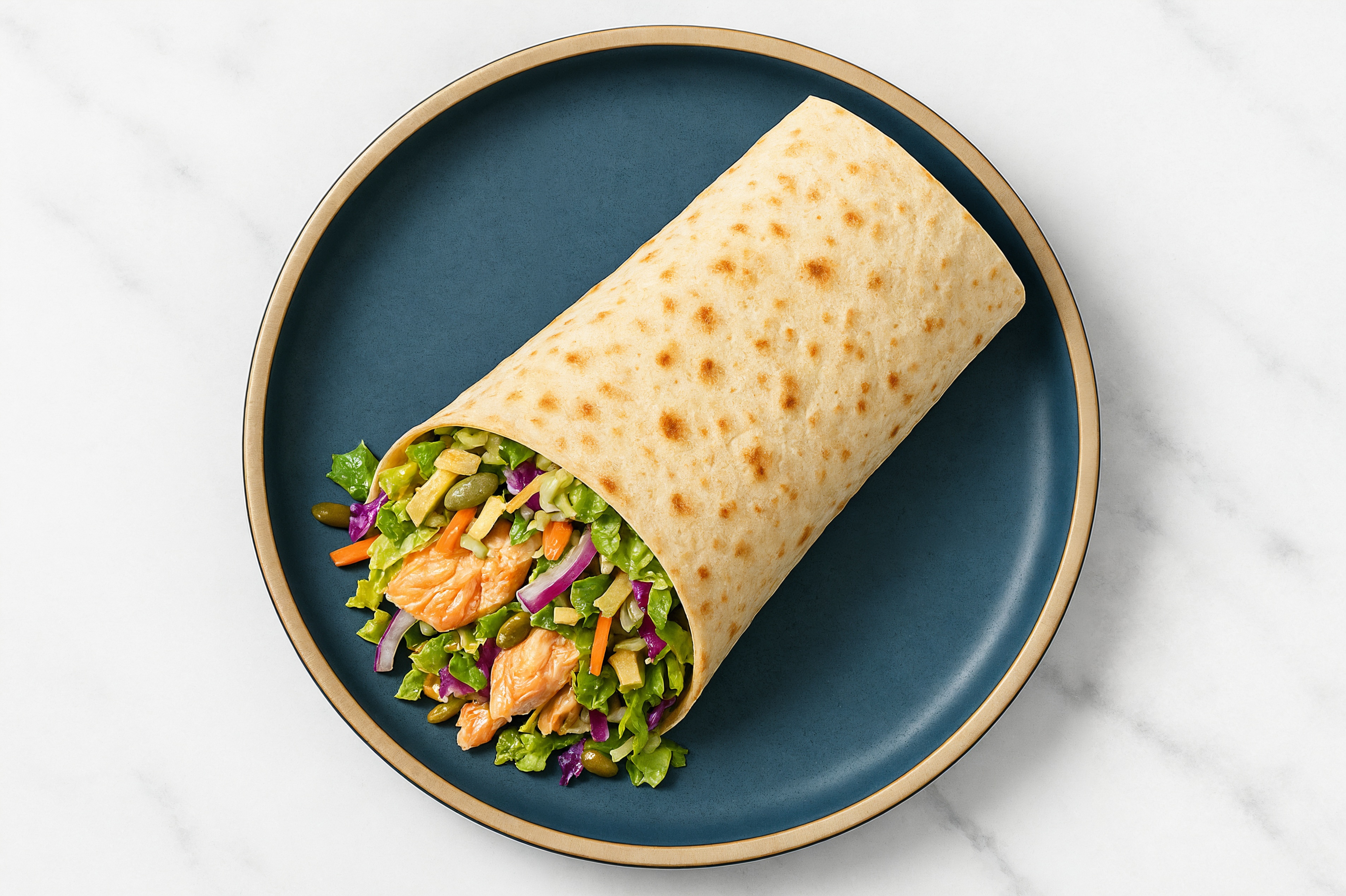 Green Goddess Salmon Lavash Wrap