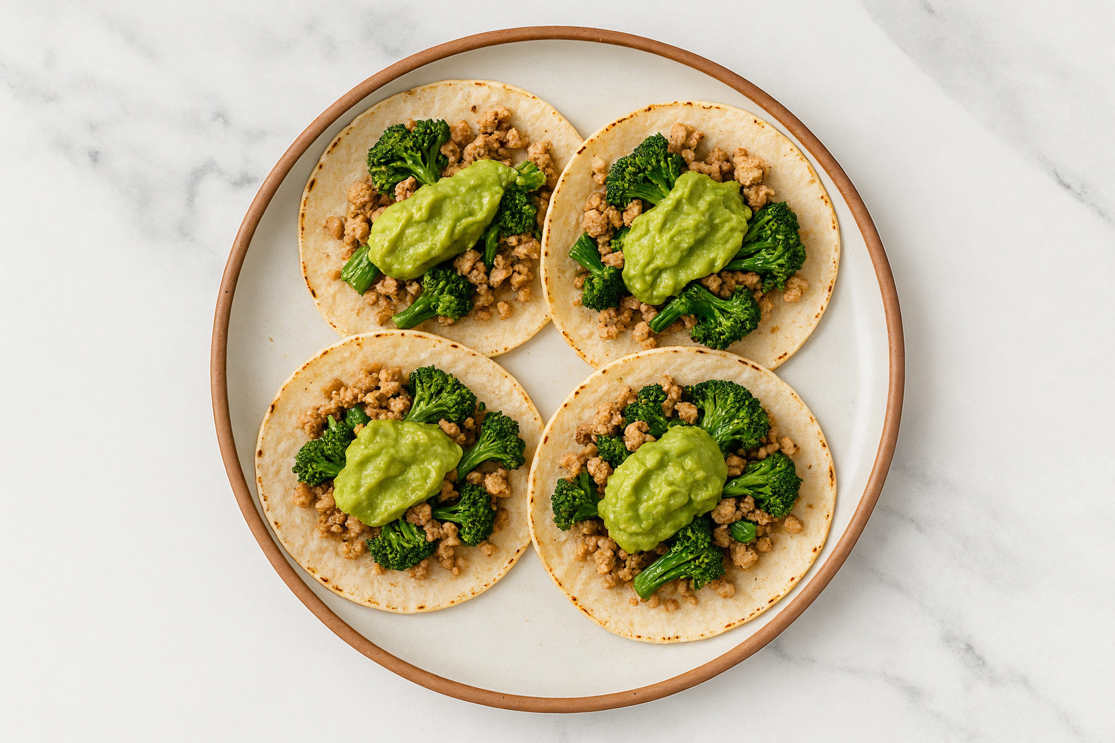 Creamy Turkey + Broccoli Tostadas