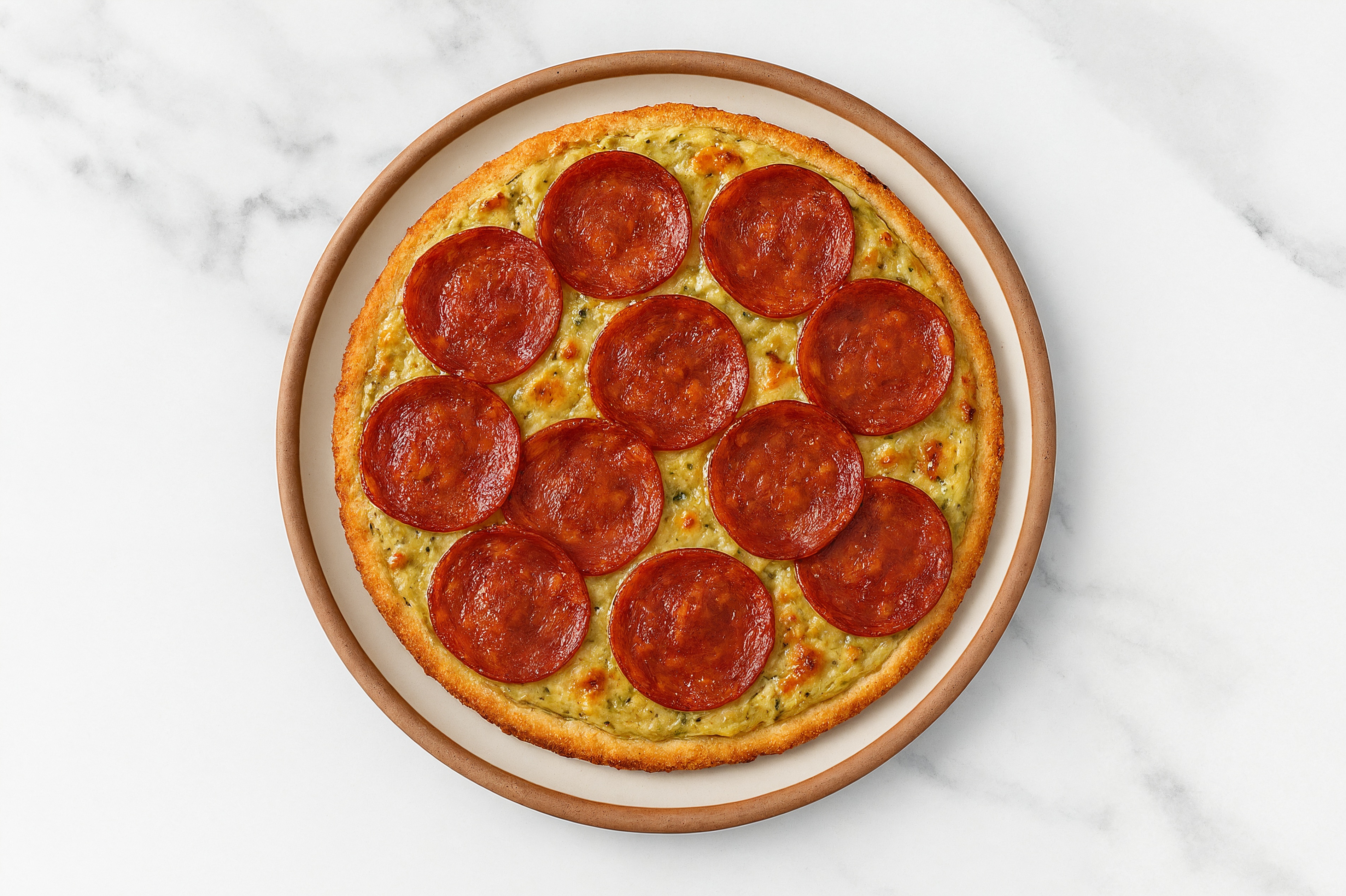 Spinach Artichoke Pepperoni Gluten-Free Pizza Crusts
