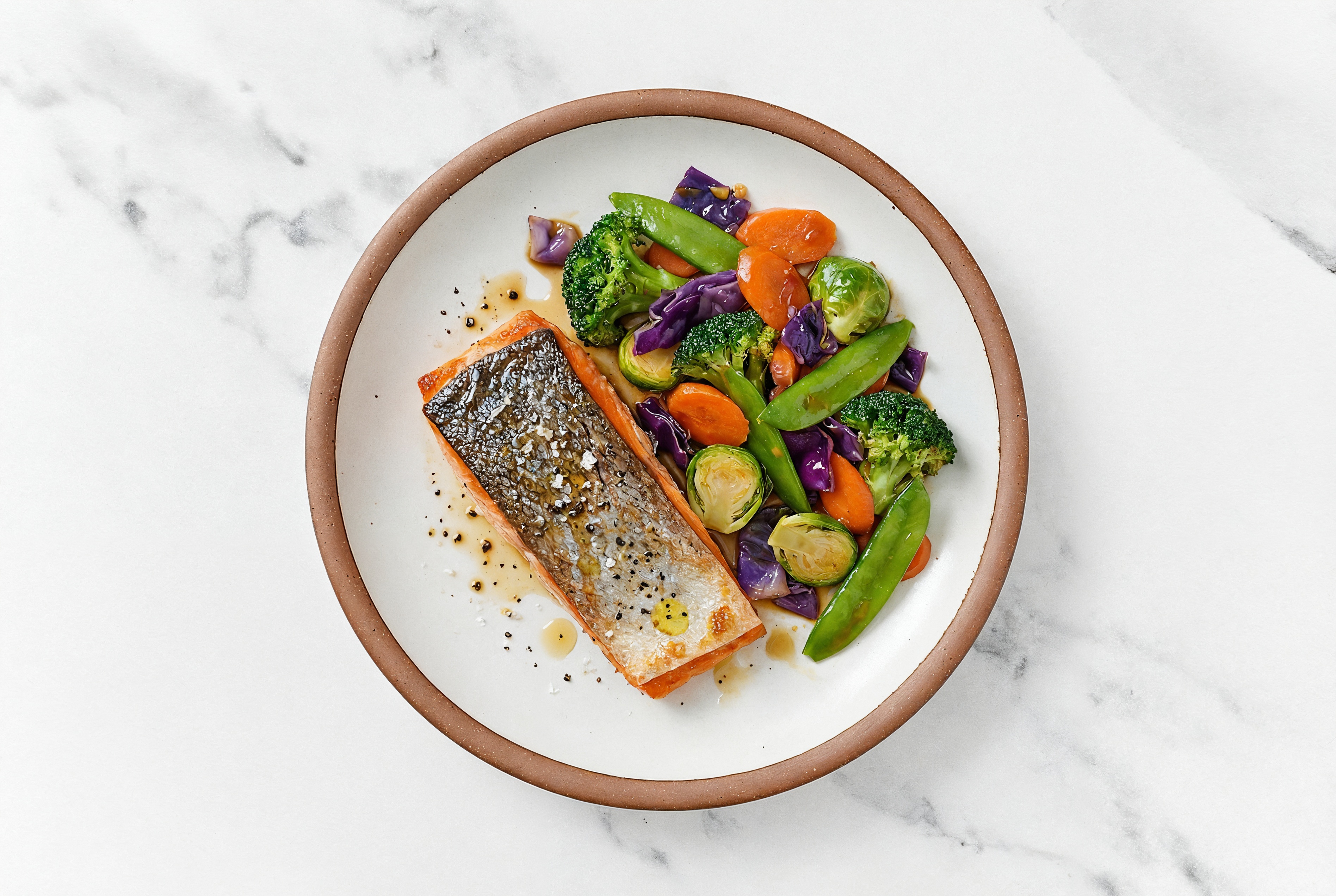 Wild Salmon + Teriyaki Veggies