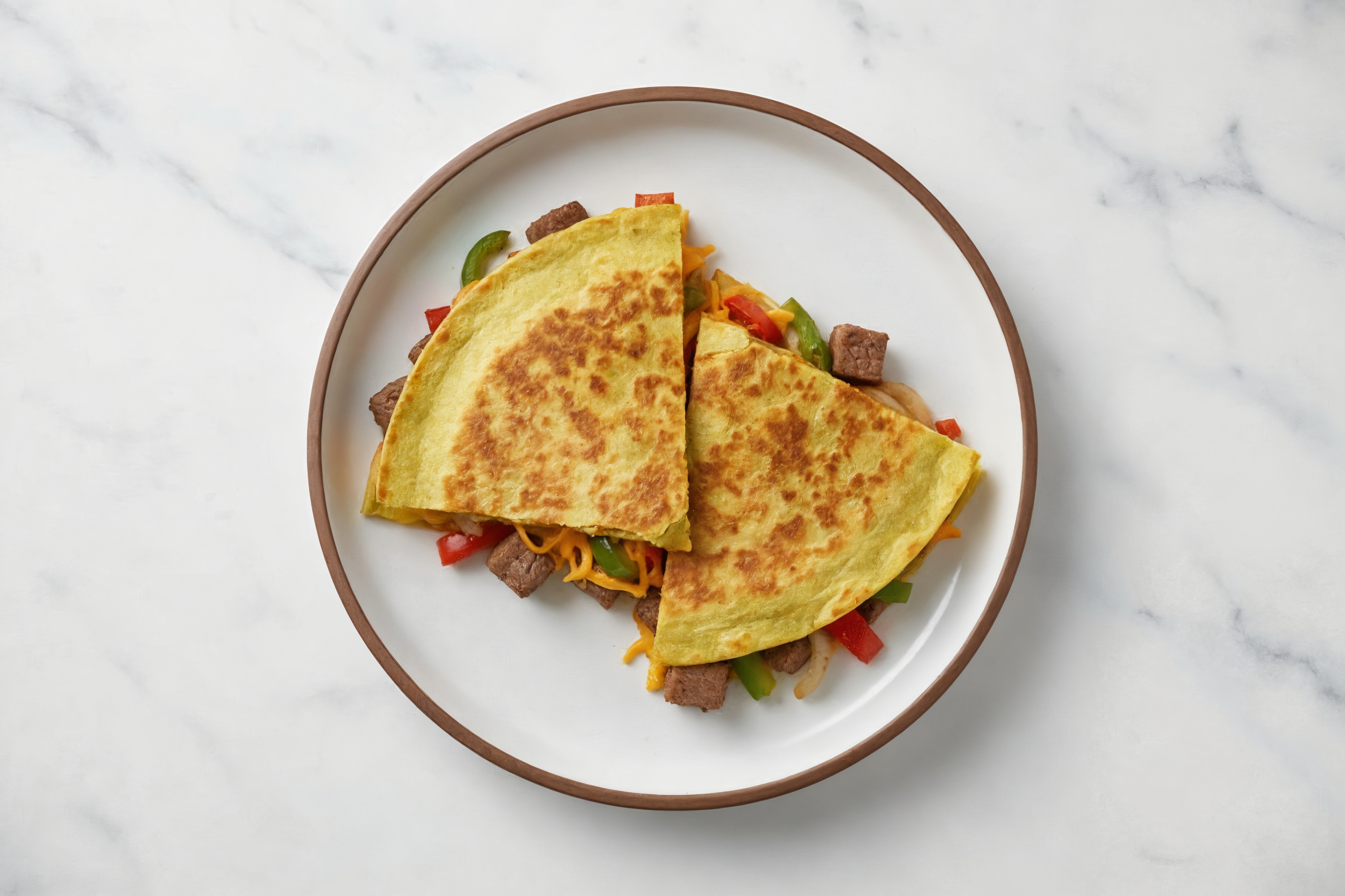 Simple Philly Cheesesteak Quesadillas