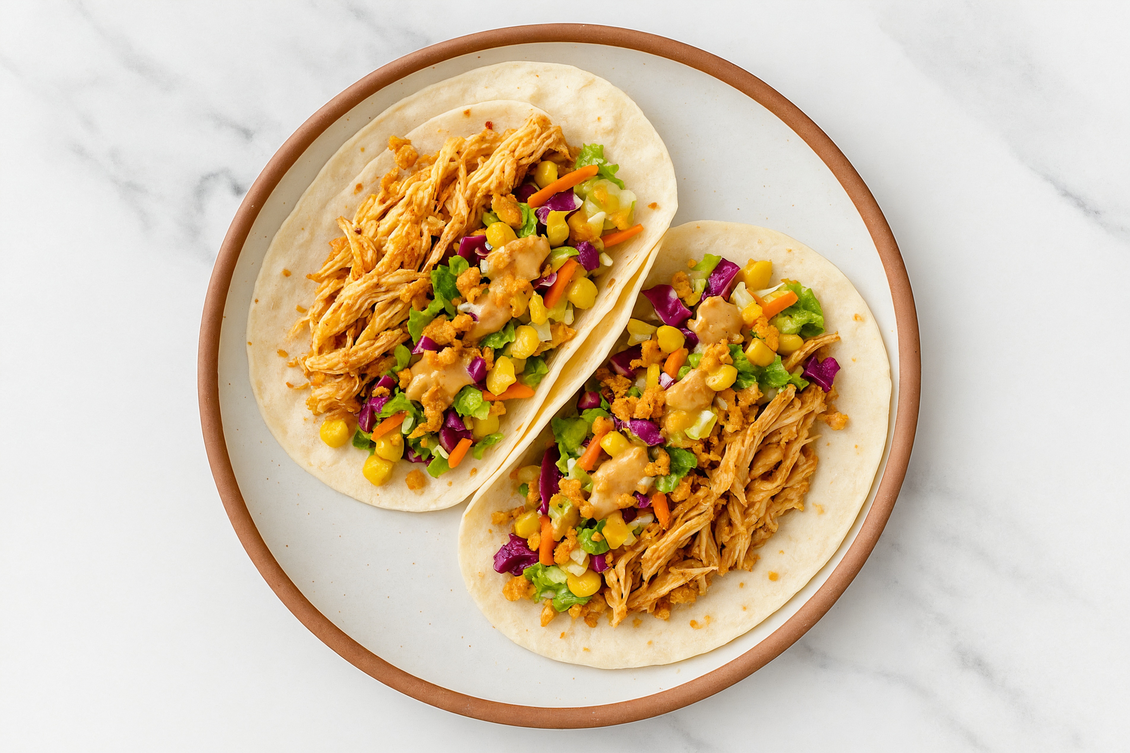 Street Corn Chicken Salad Tacos