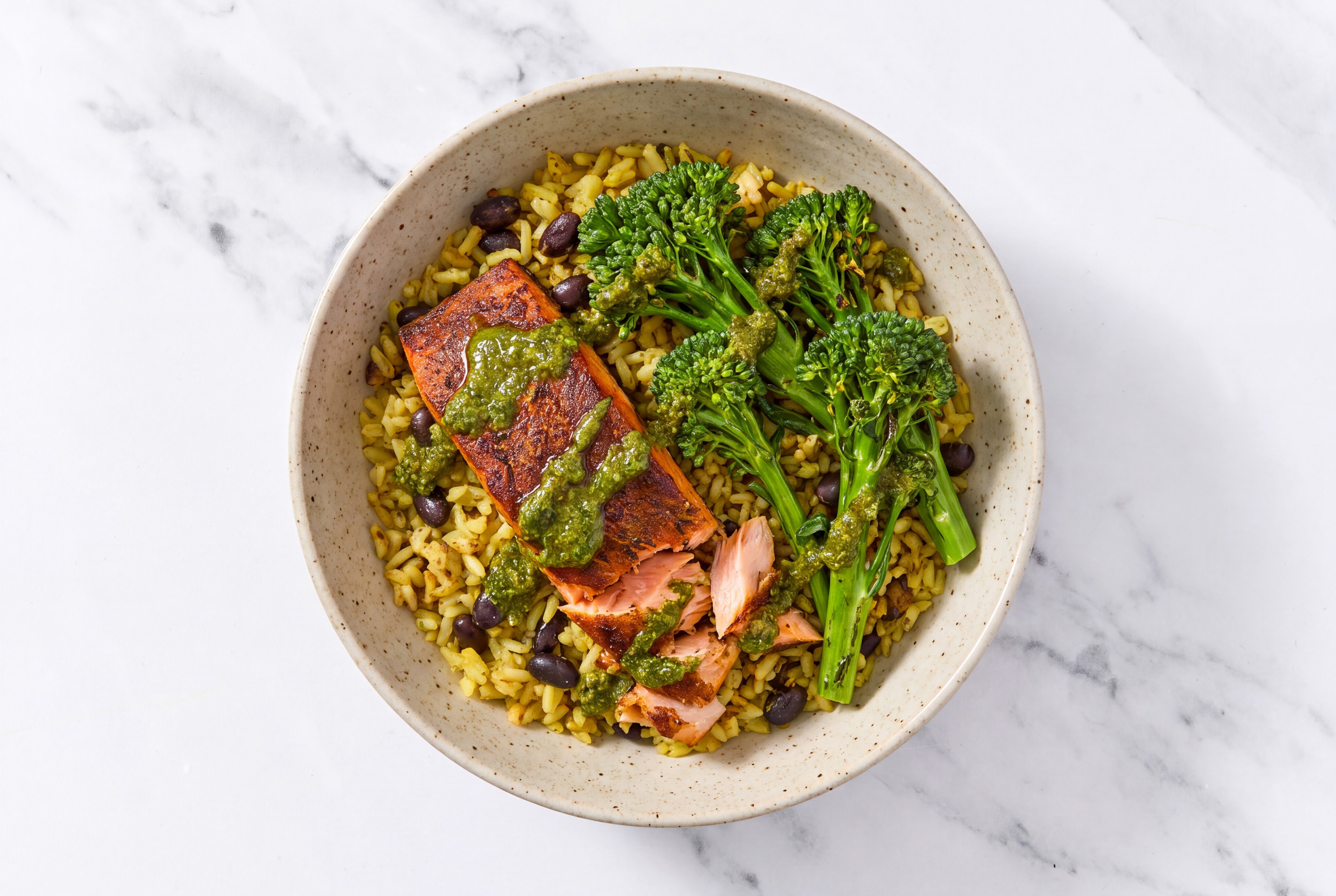 Spicy Blackened Salmon Bowl
