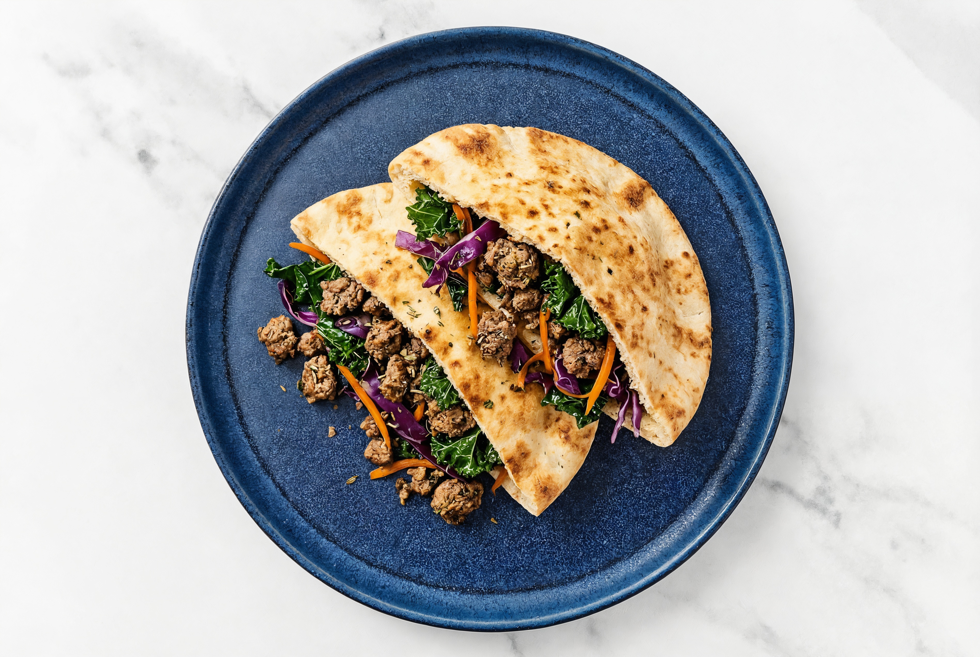 Garlicky Bison Traditional Pita Pocket