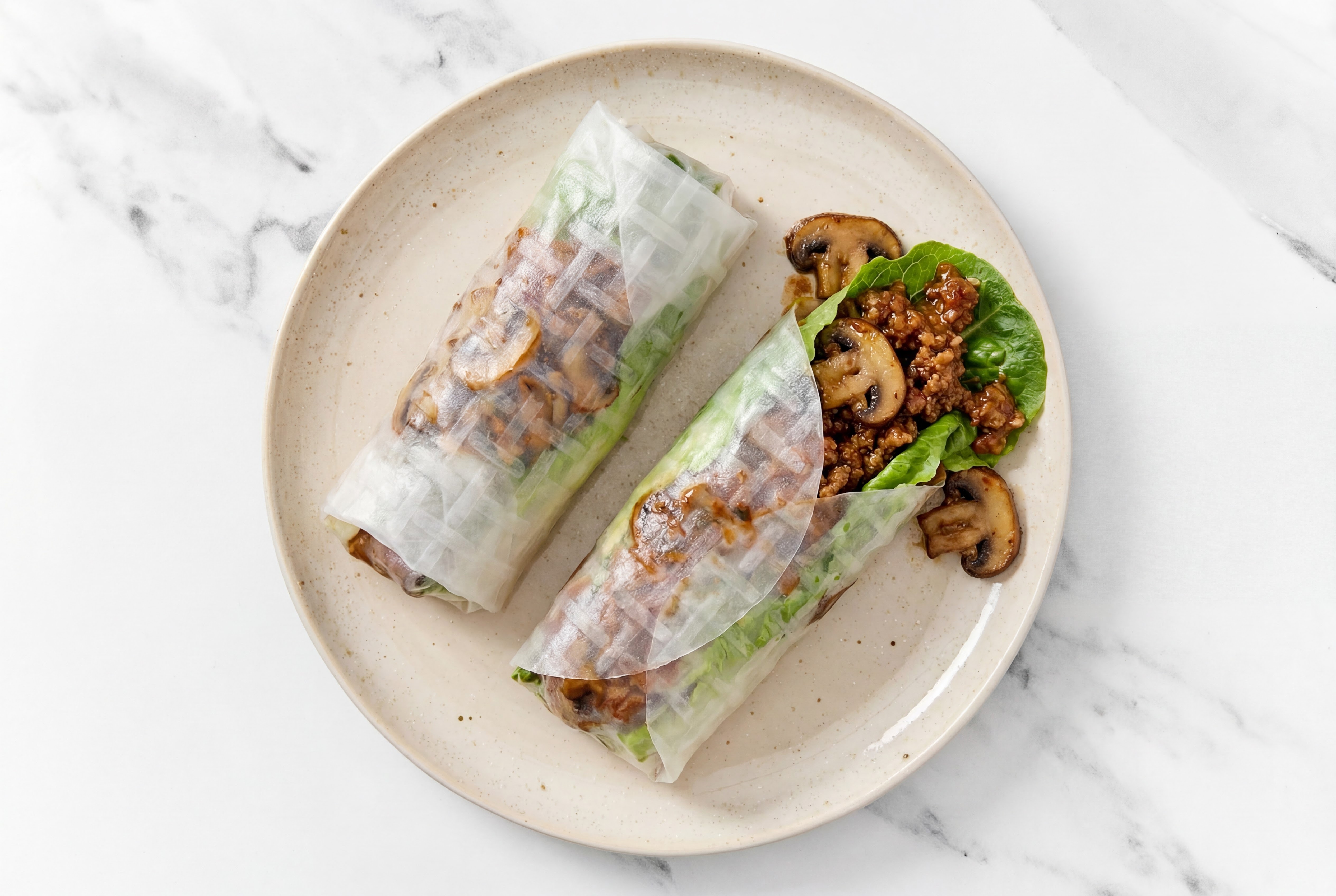 Gingery Mexican-Style Ground Beef Summer Rolls