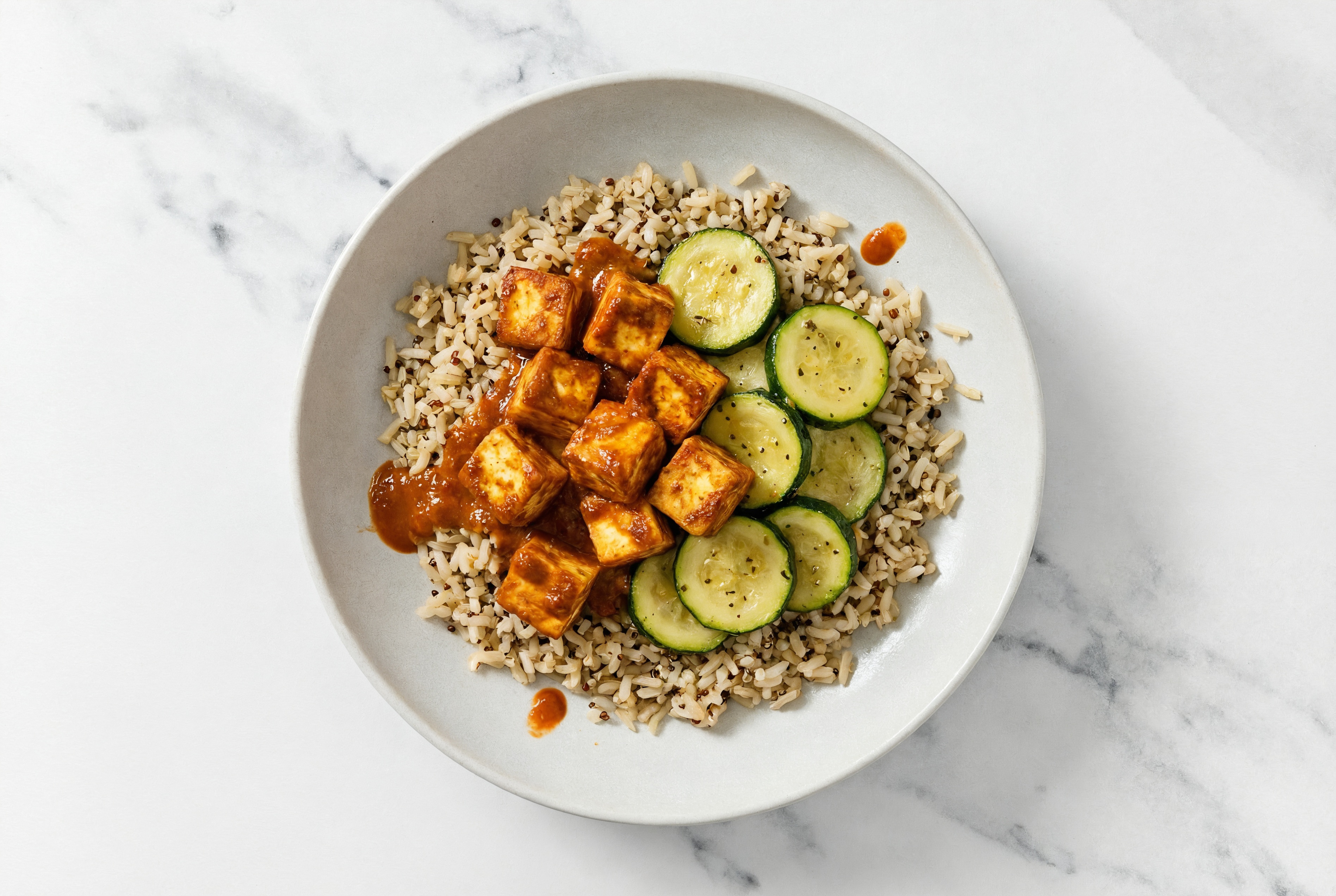 Tandoori Paneer with Rice + Zucchini