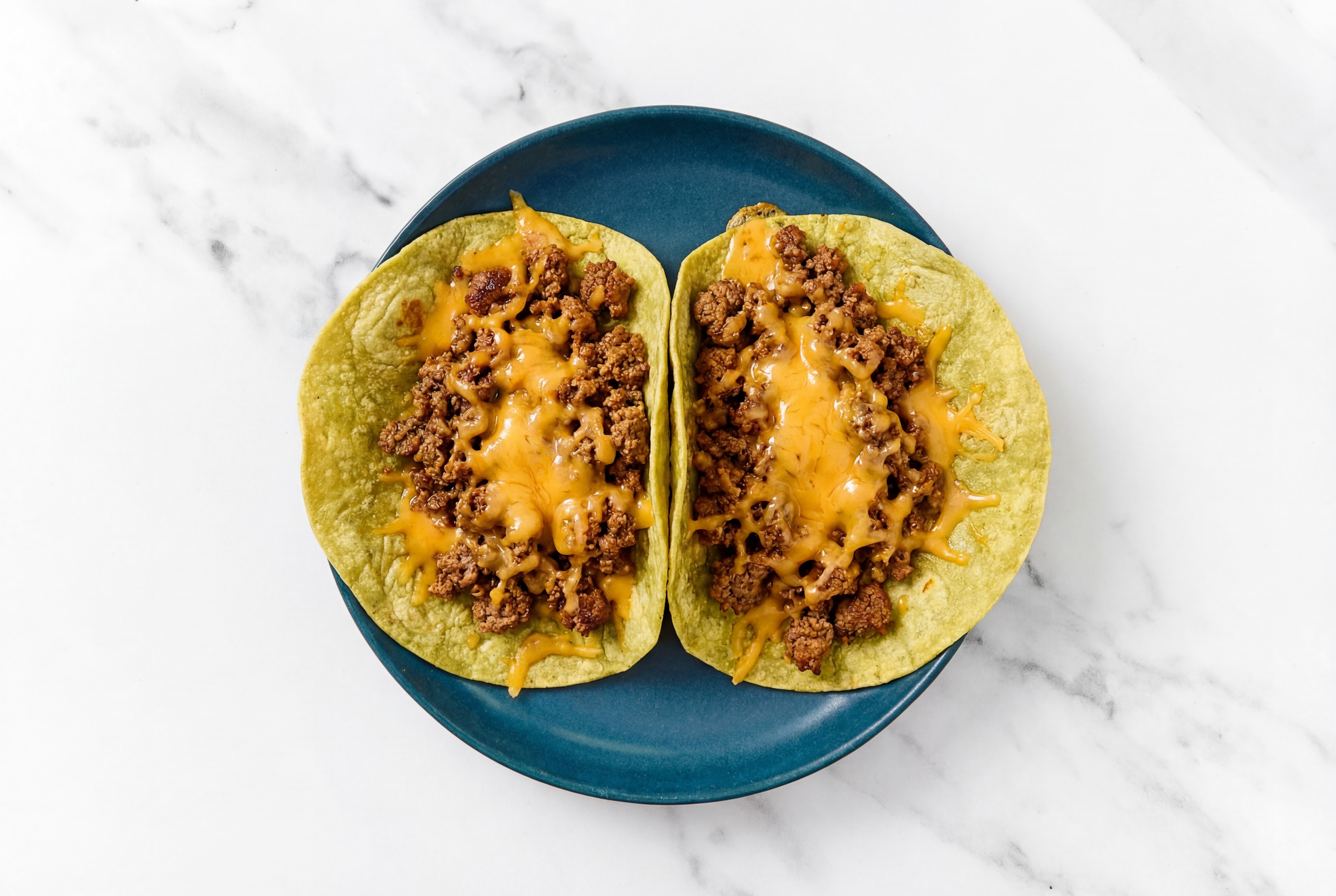 Tex-Mex Fully Cooked Beef Burgers 'n Cheese Tostada | Hungryroot