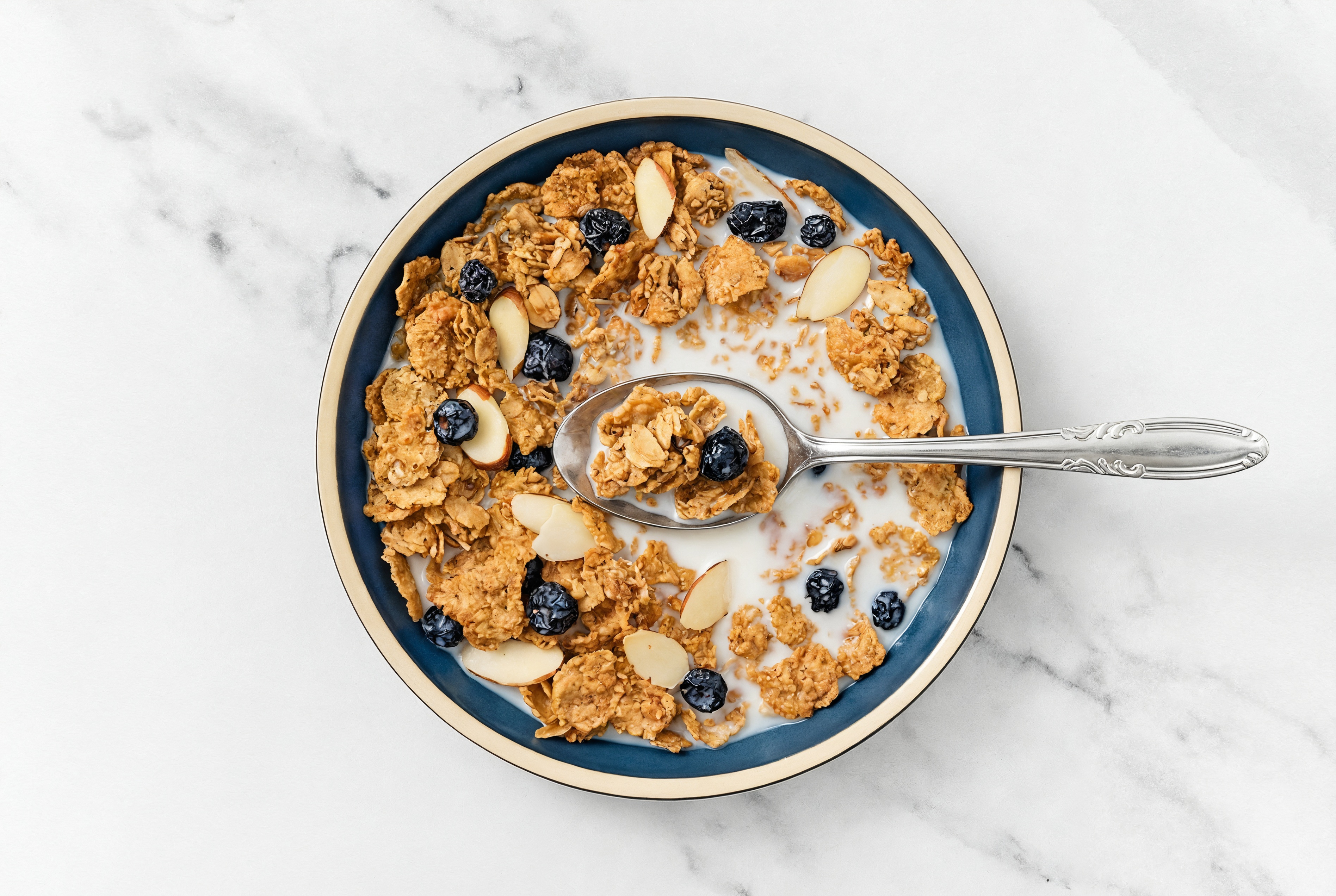 Blueberry Almond Cereal + Milk