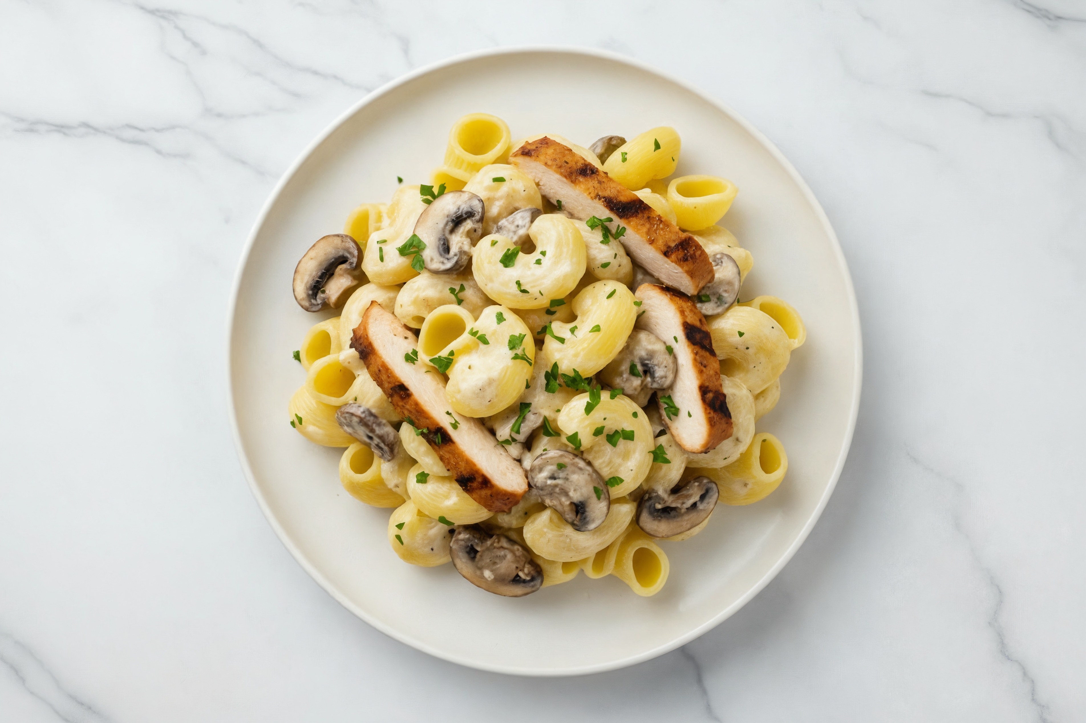 Blackened Chicken Alfredo Chiocciole Pasta