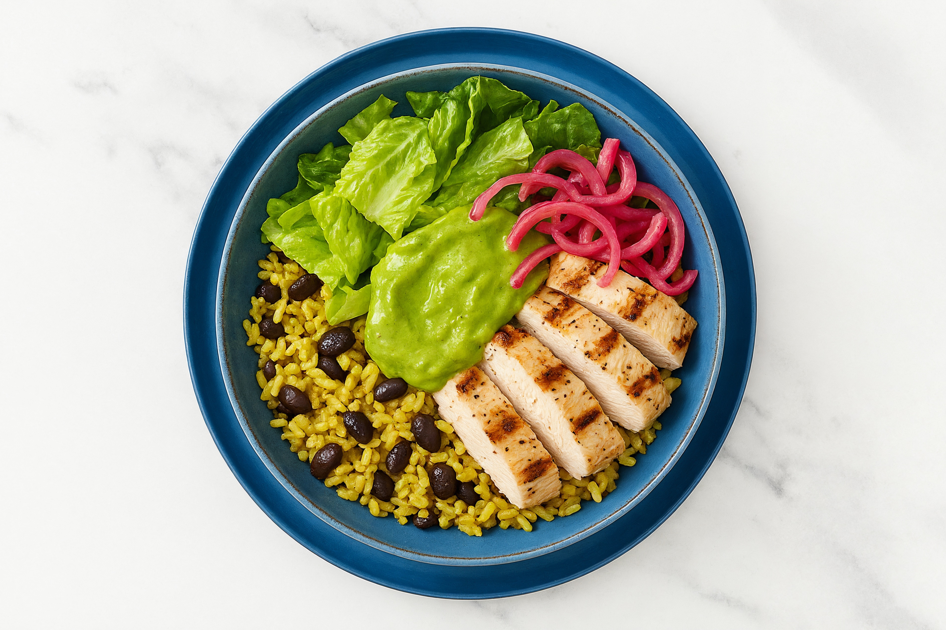 Easy Eat The Rainbow Seasoned Grilled Chicken Breast Burrito Bowl