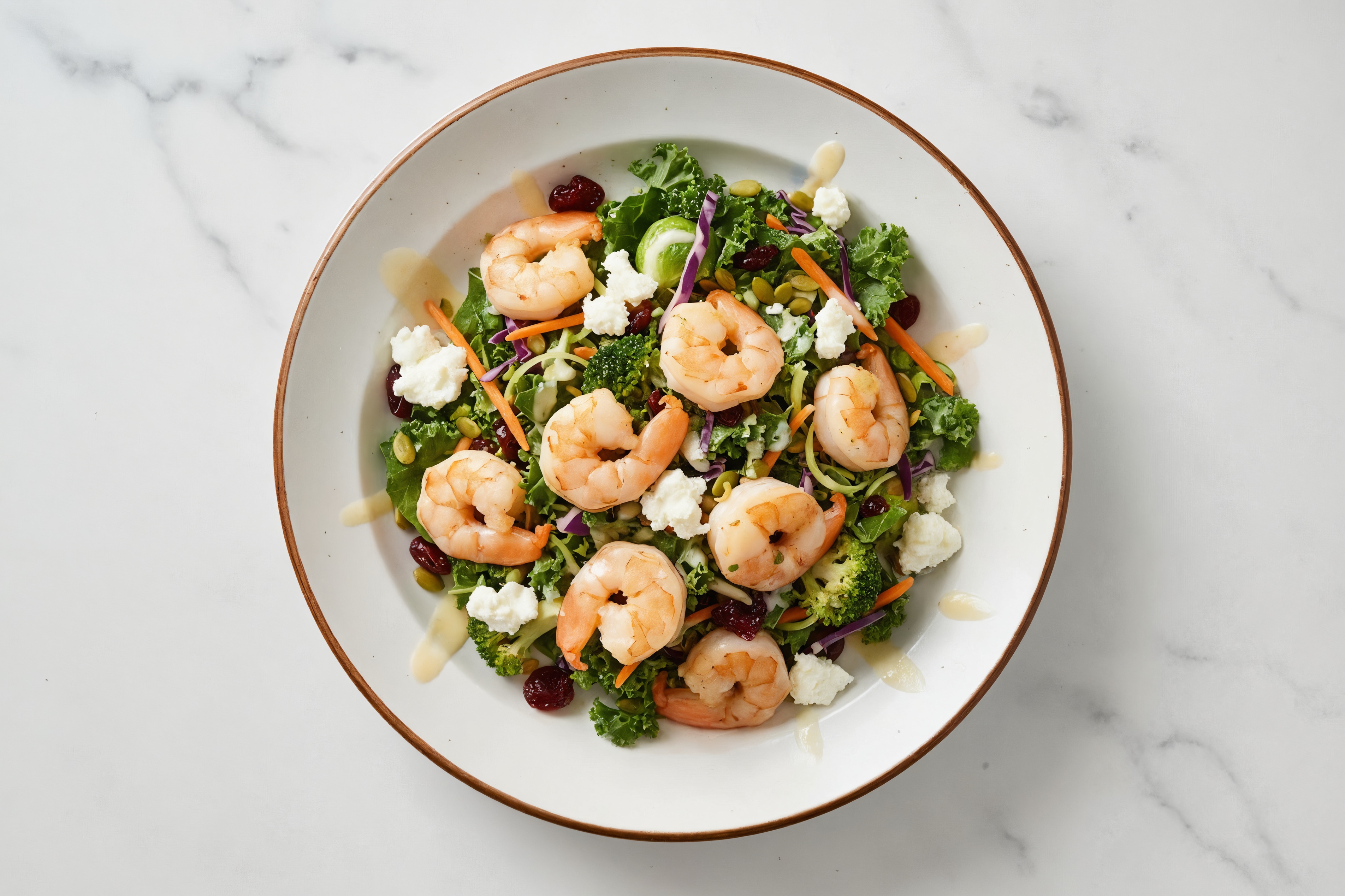 Sweet Kale Shrimp Salad