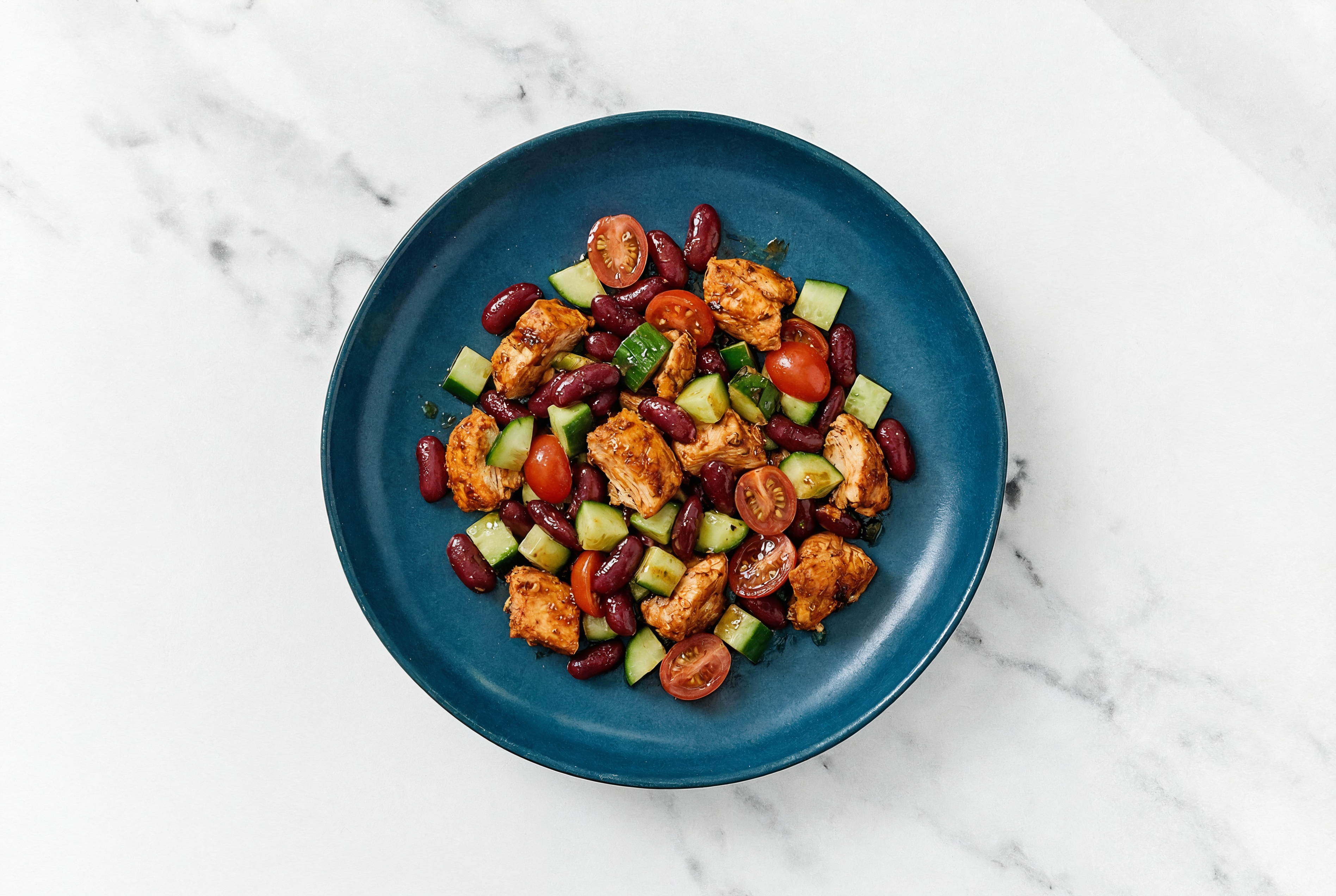 Chicken Tandoori + Kidney Beans Salad