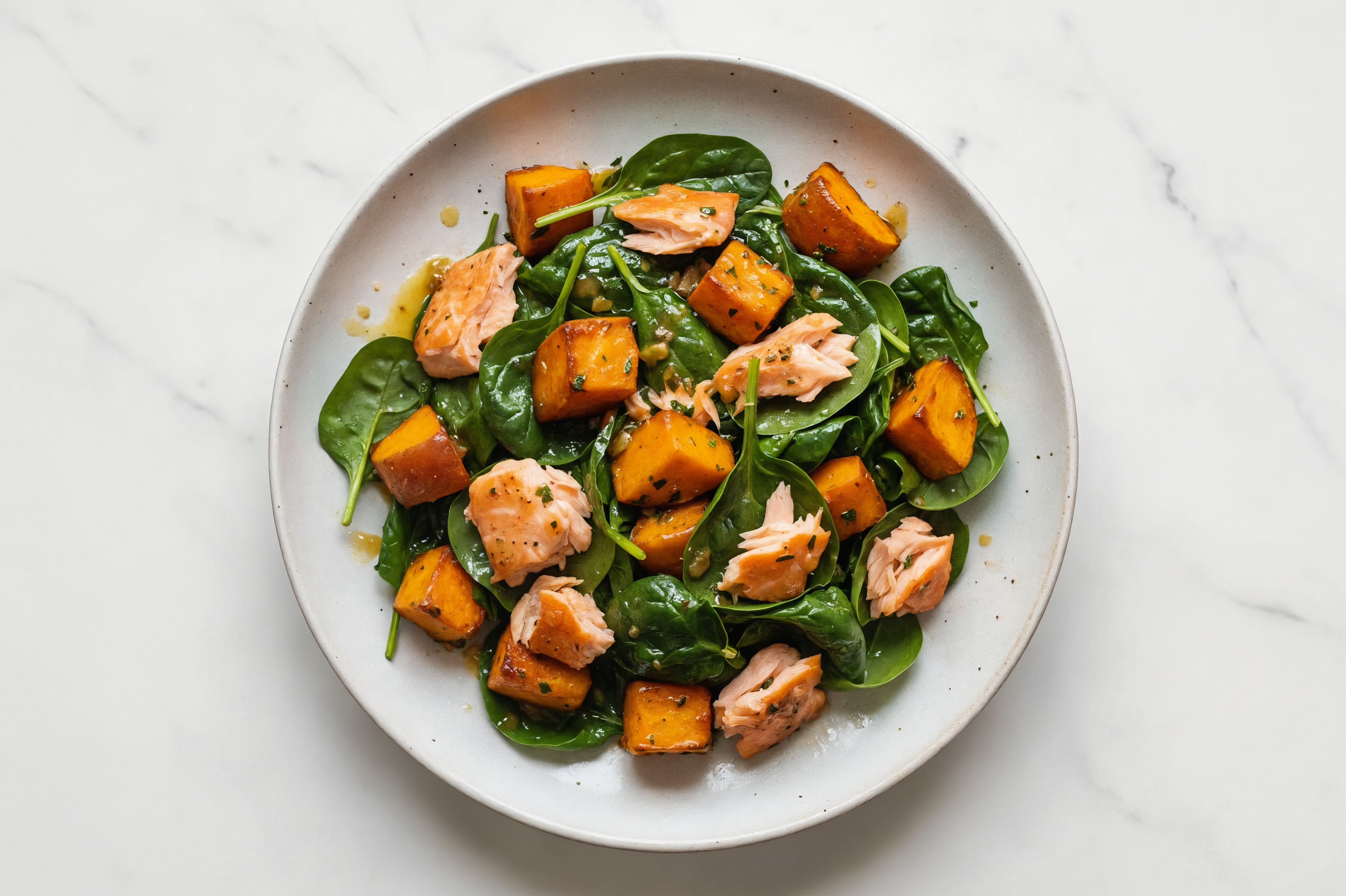 Herby Roasted Salmon + Potato Salad with Lemon Melt Organic Cold-Pressed Plant Butter Dressing
