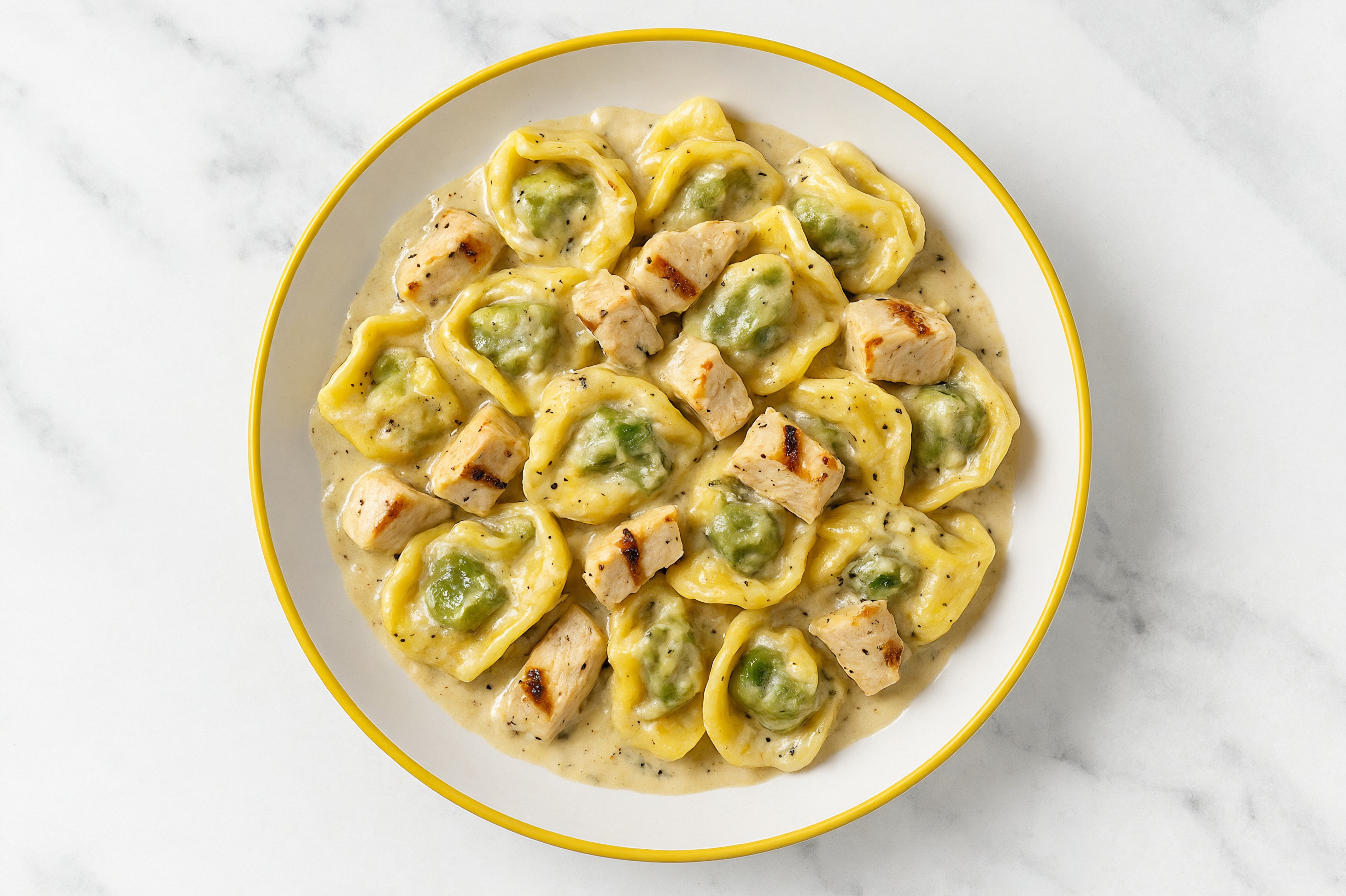 Spinach Tortellini with Chicken Breast & Classic Truffle