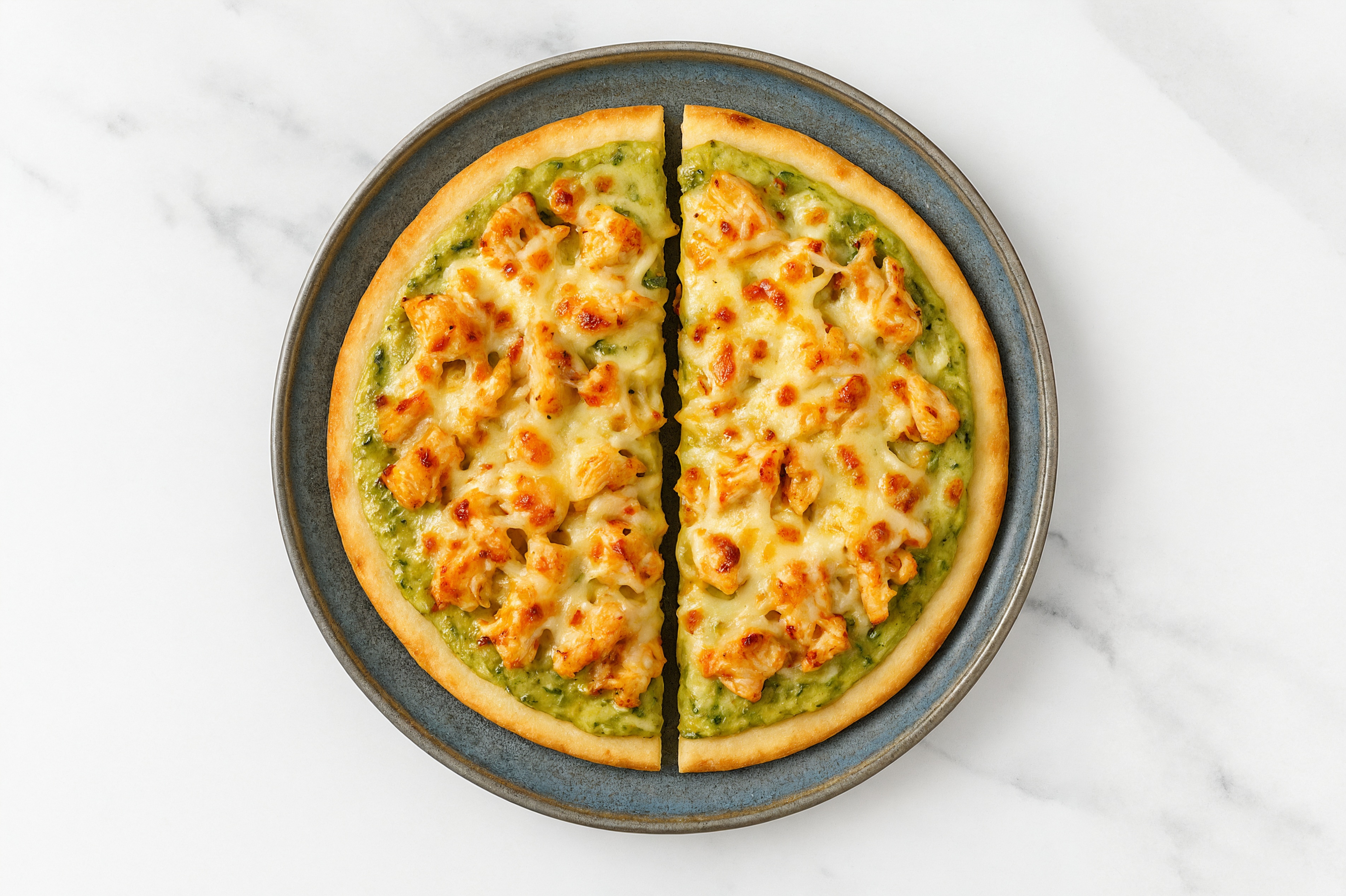 Cheesy Spinach Artichoke Chicken Gluten Free Pizza