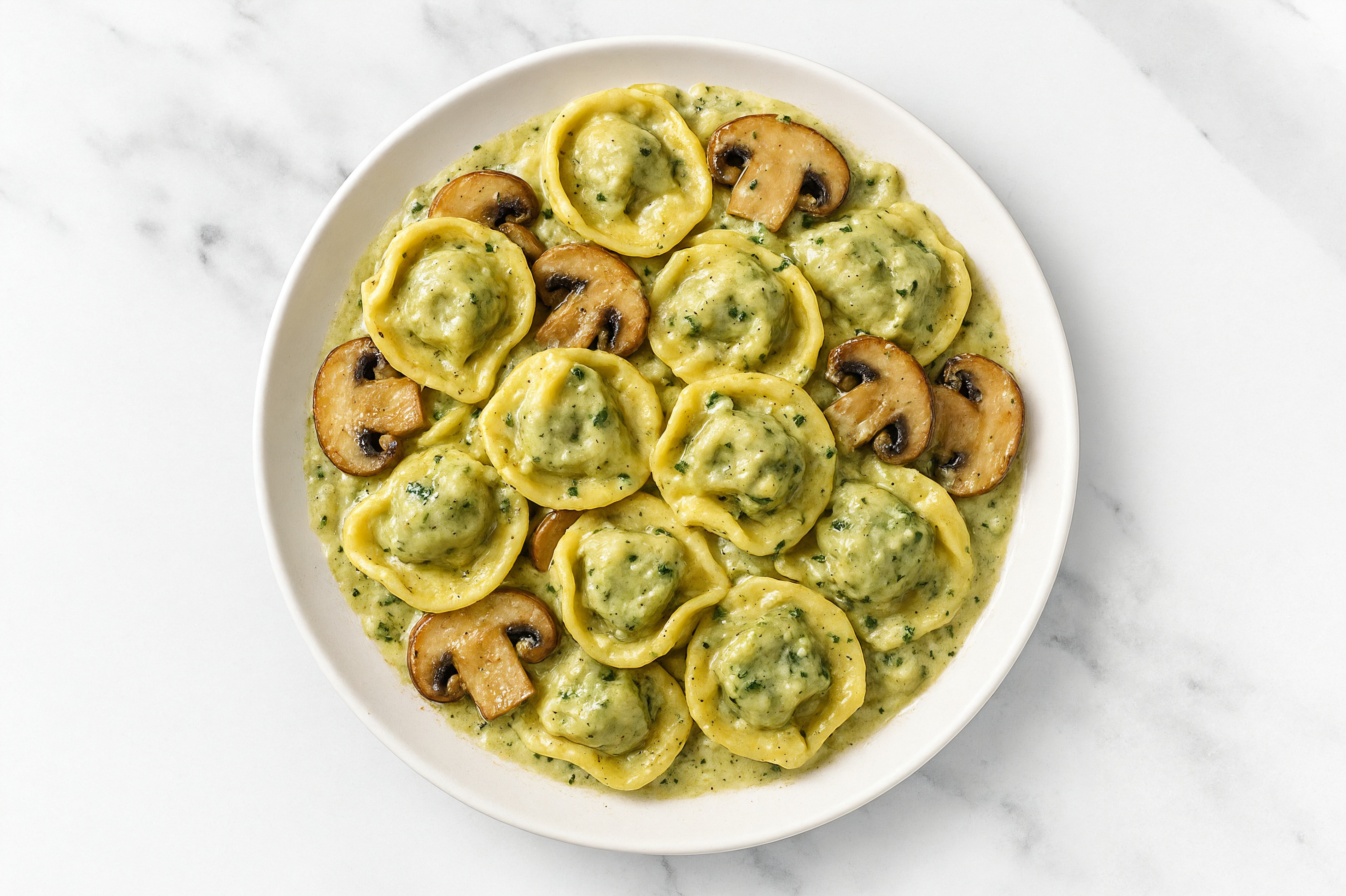 Spinach Artichoke + Mushroom Tortellini