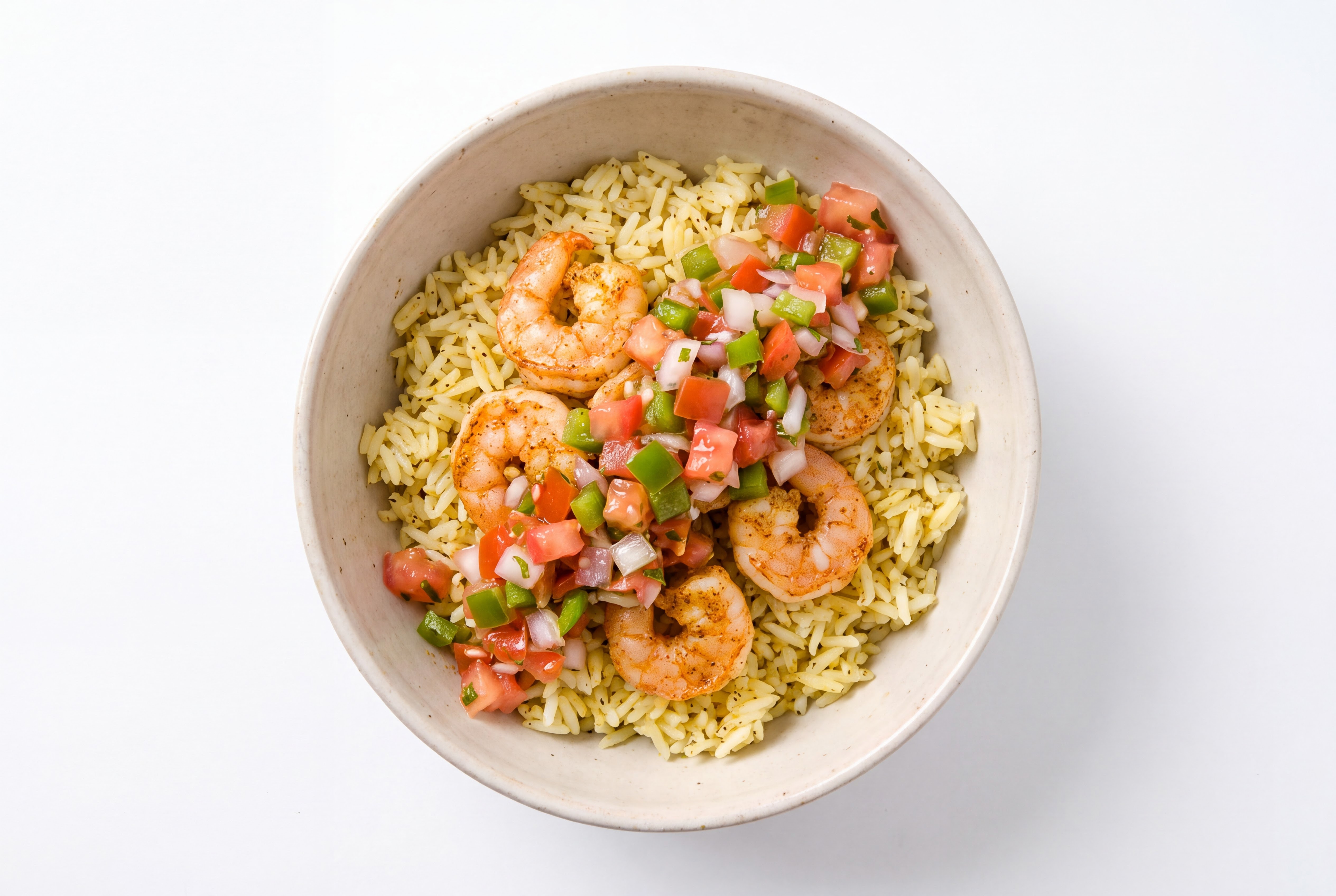 Super Fresh Southwestern Medium Cooked Shrimp Bowl