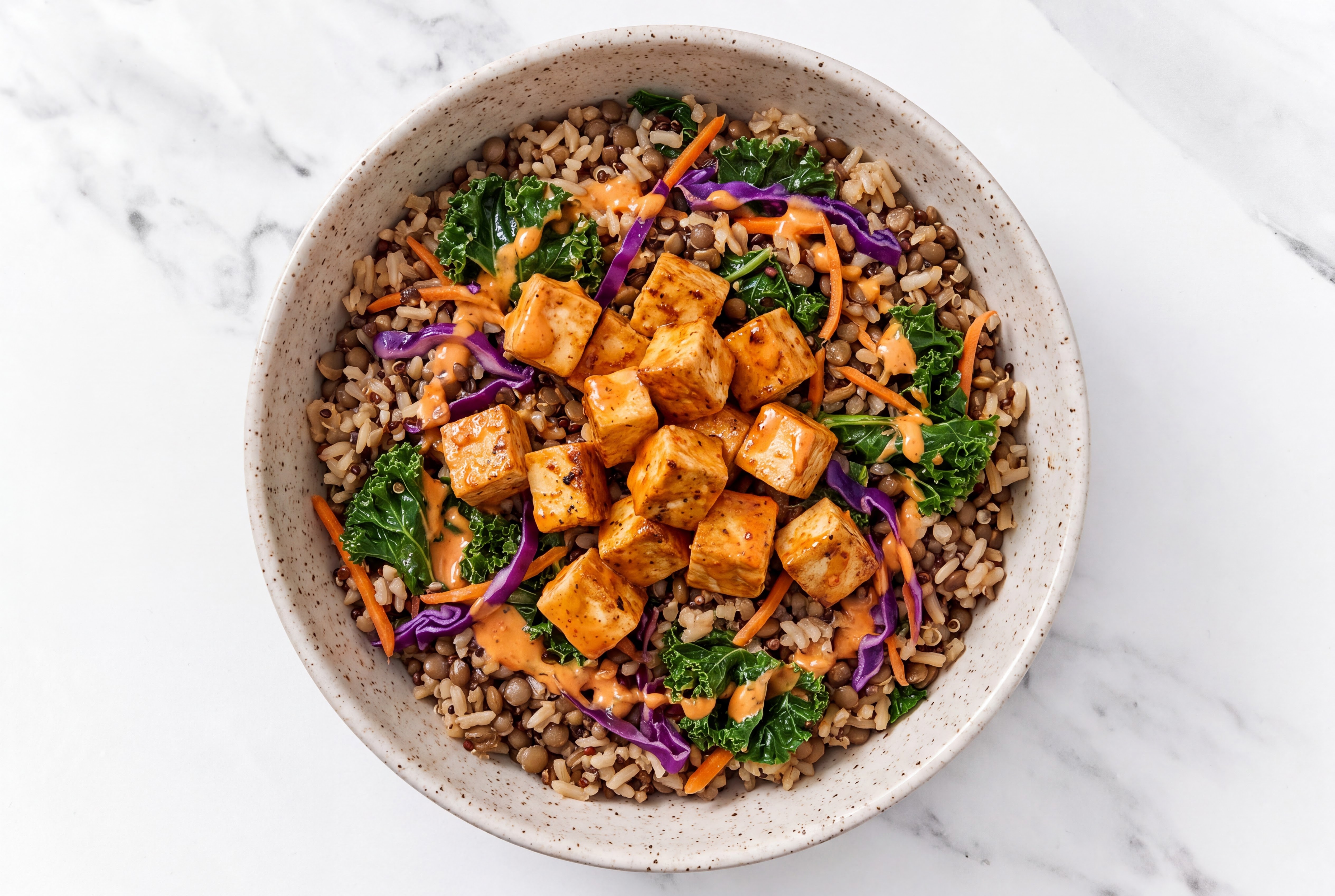 Dill Buffalo Extra Firm Tofu Protein Bowl