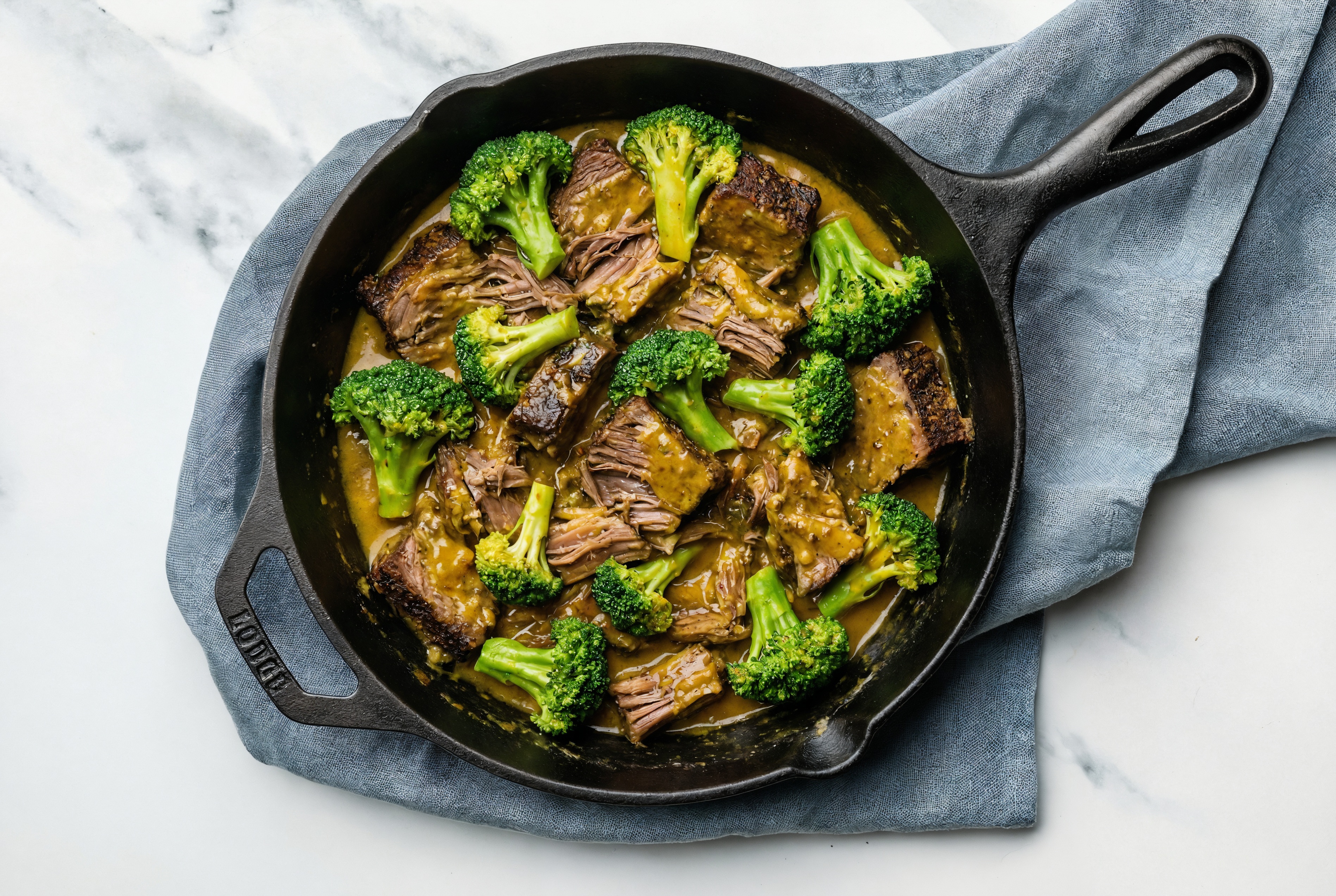 Coconut Curry Short Rib Stir-Fry with Broccoli