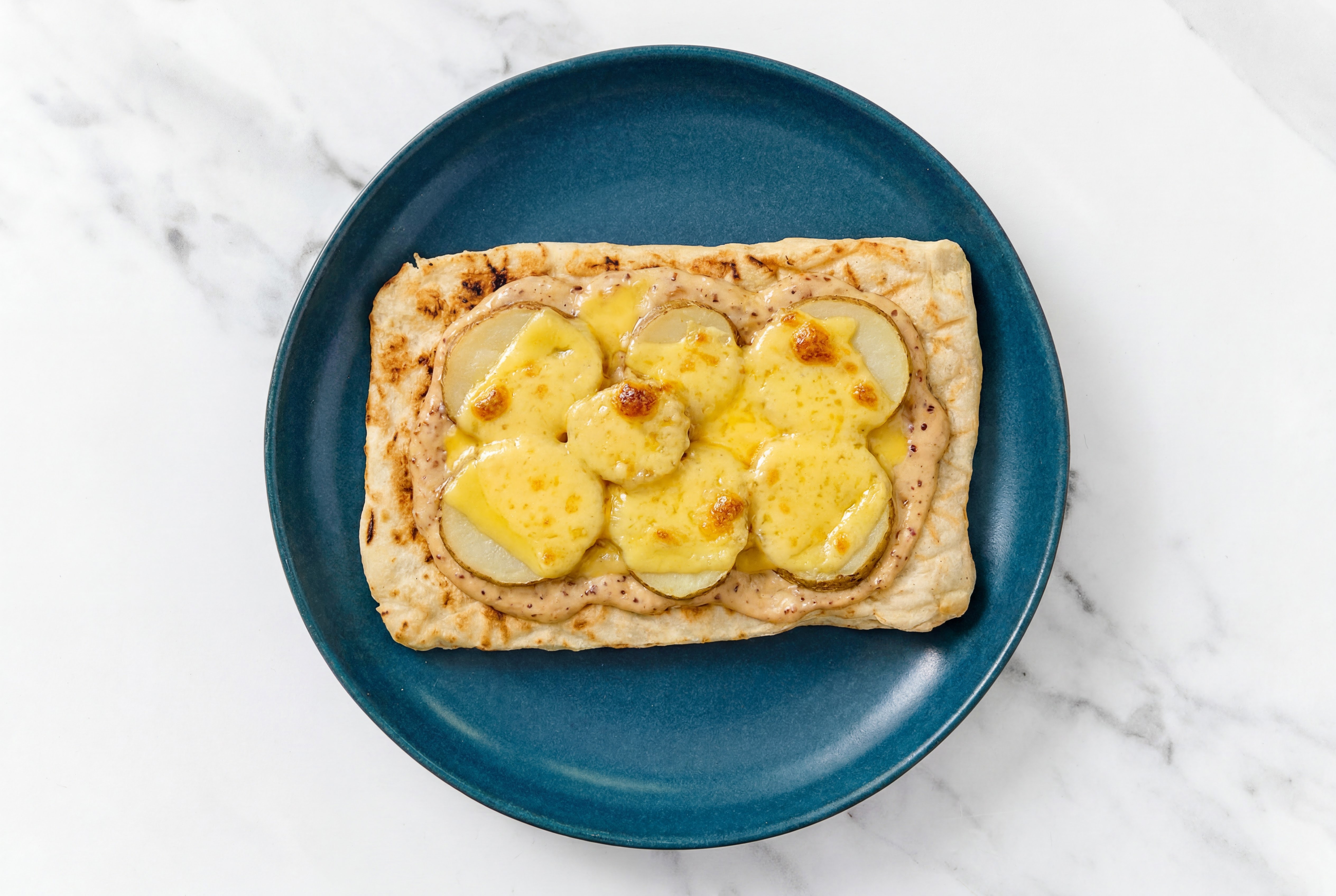 French Onion Potato Wood Grilled Pizza Crusts