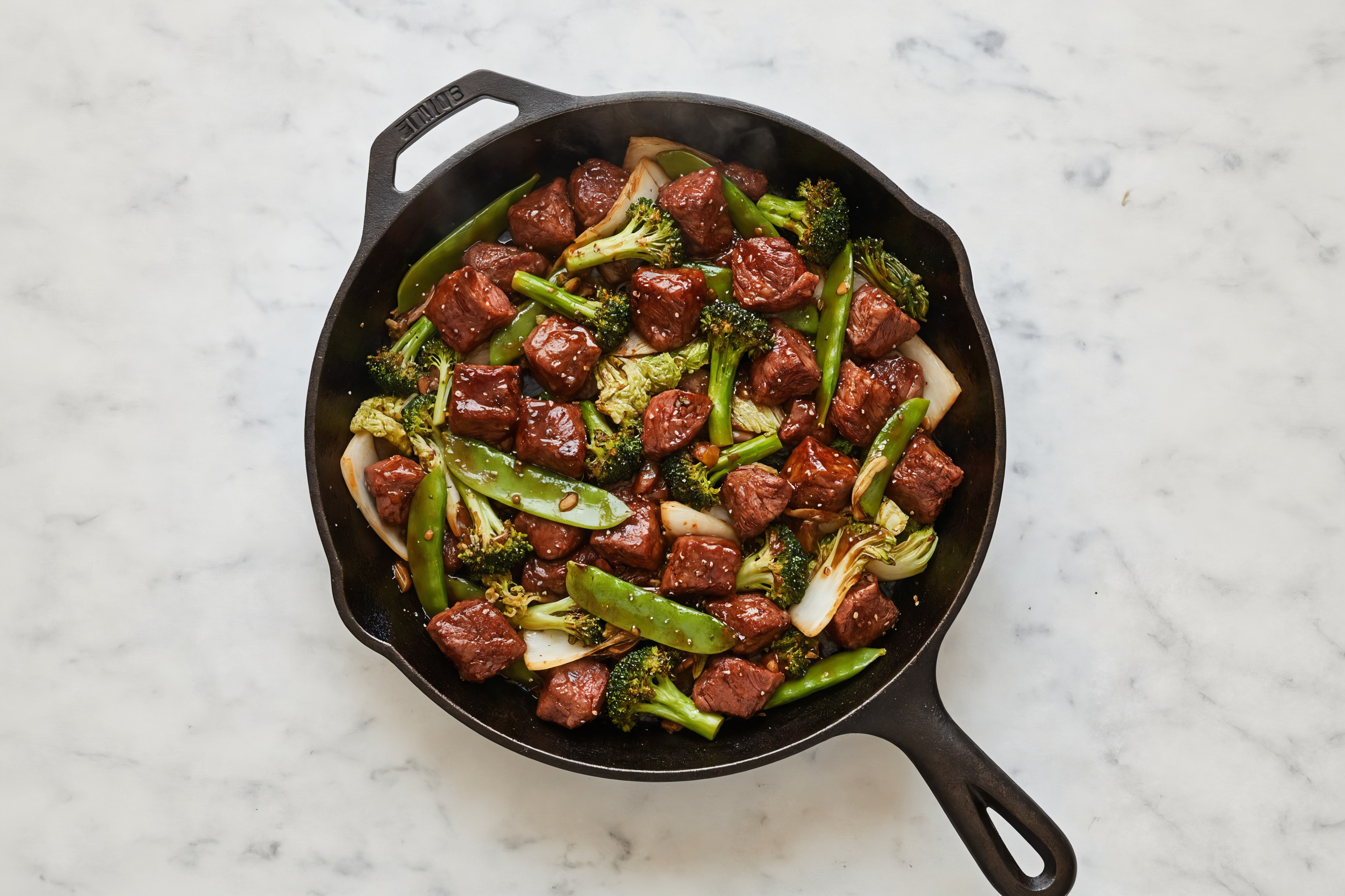 Japanese BBQ Bison Stir-Fry with Broccoli & Bok Choy