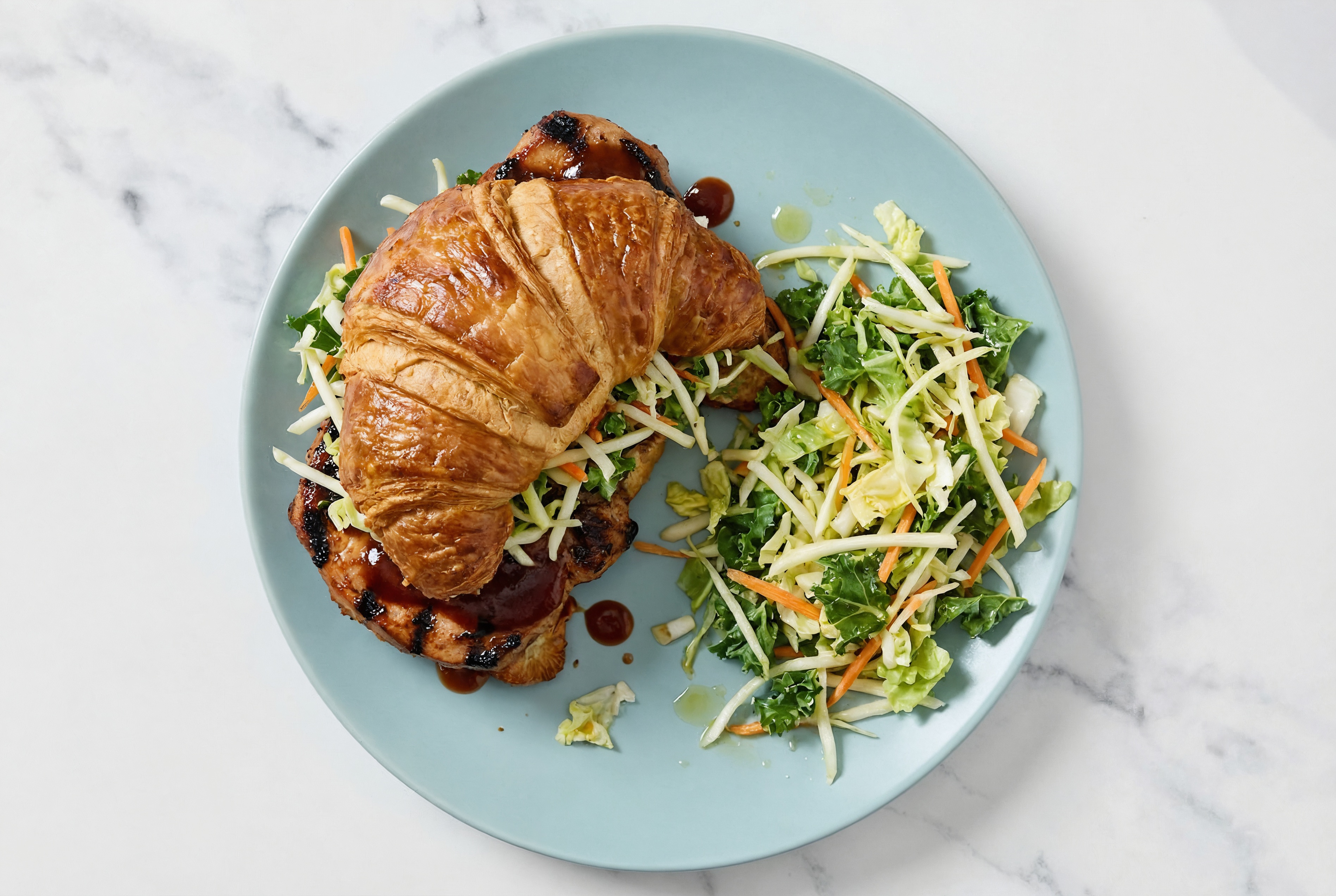 Herby All-American BBQ Pork Chop Sandwich with Original BBQ Sauce