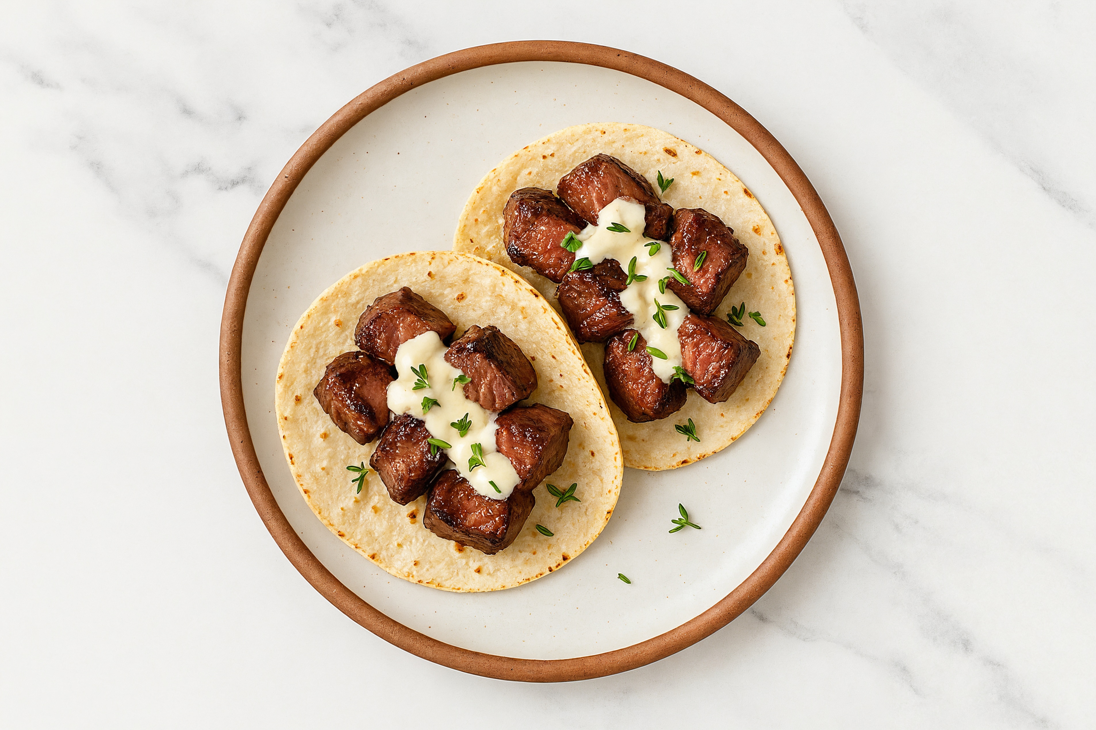 Super Simple Sirloin Steakhouse Tostadas