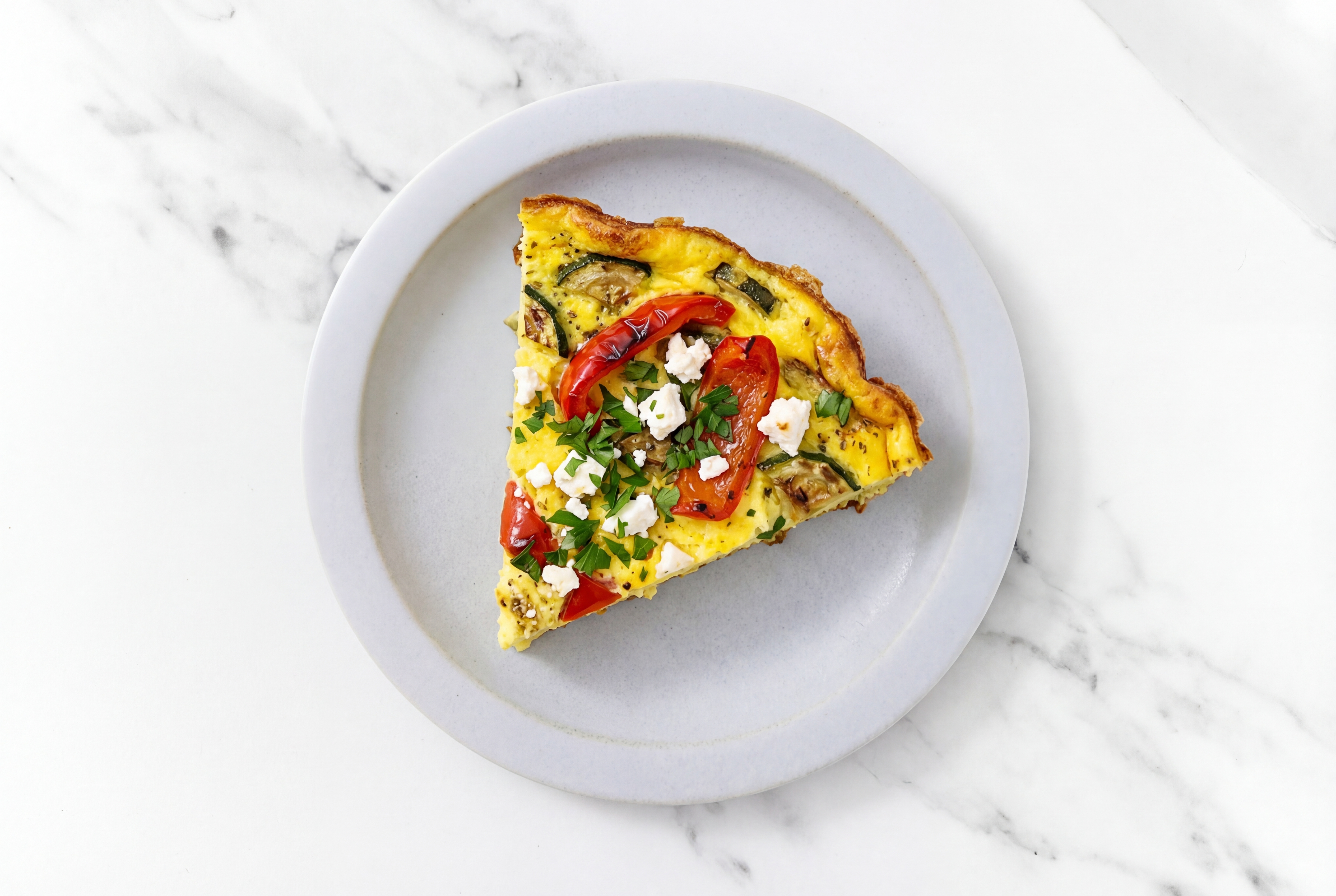  Mediterranean Feta Frittata with Zucchini