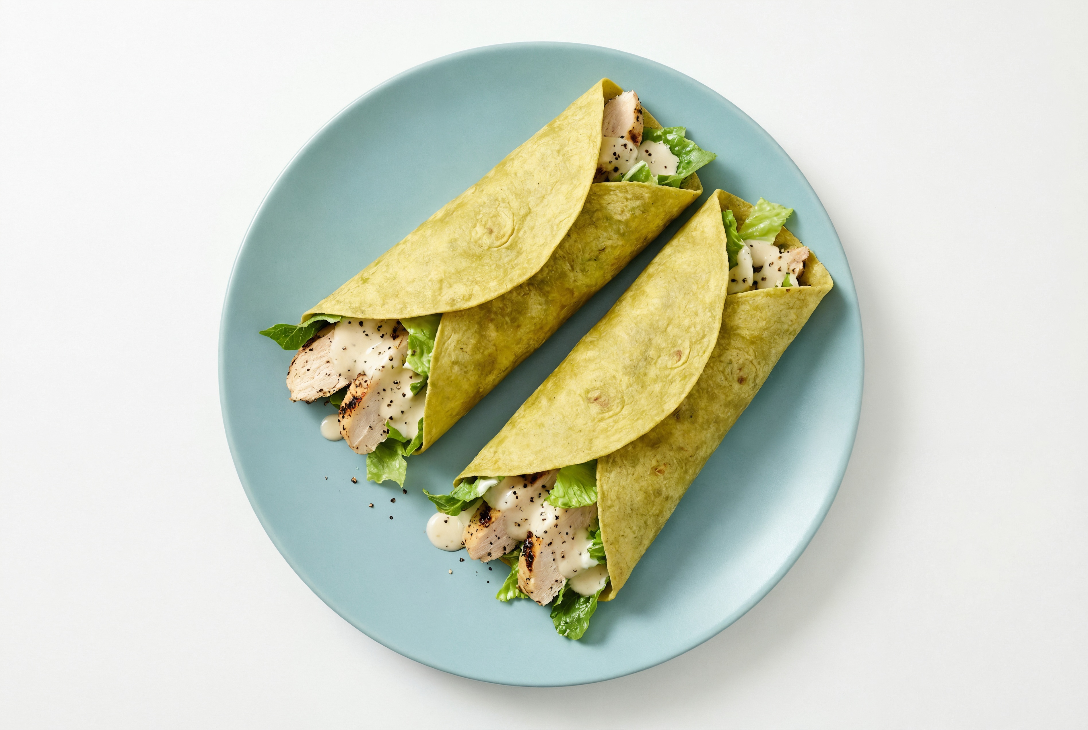 Creamy Asiago Seasoned Grilled Chicken Breast Wrap