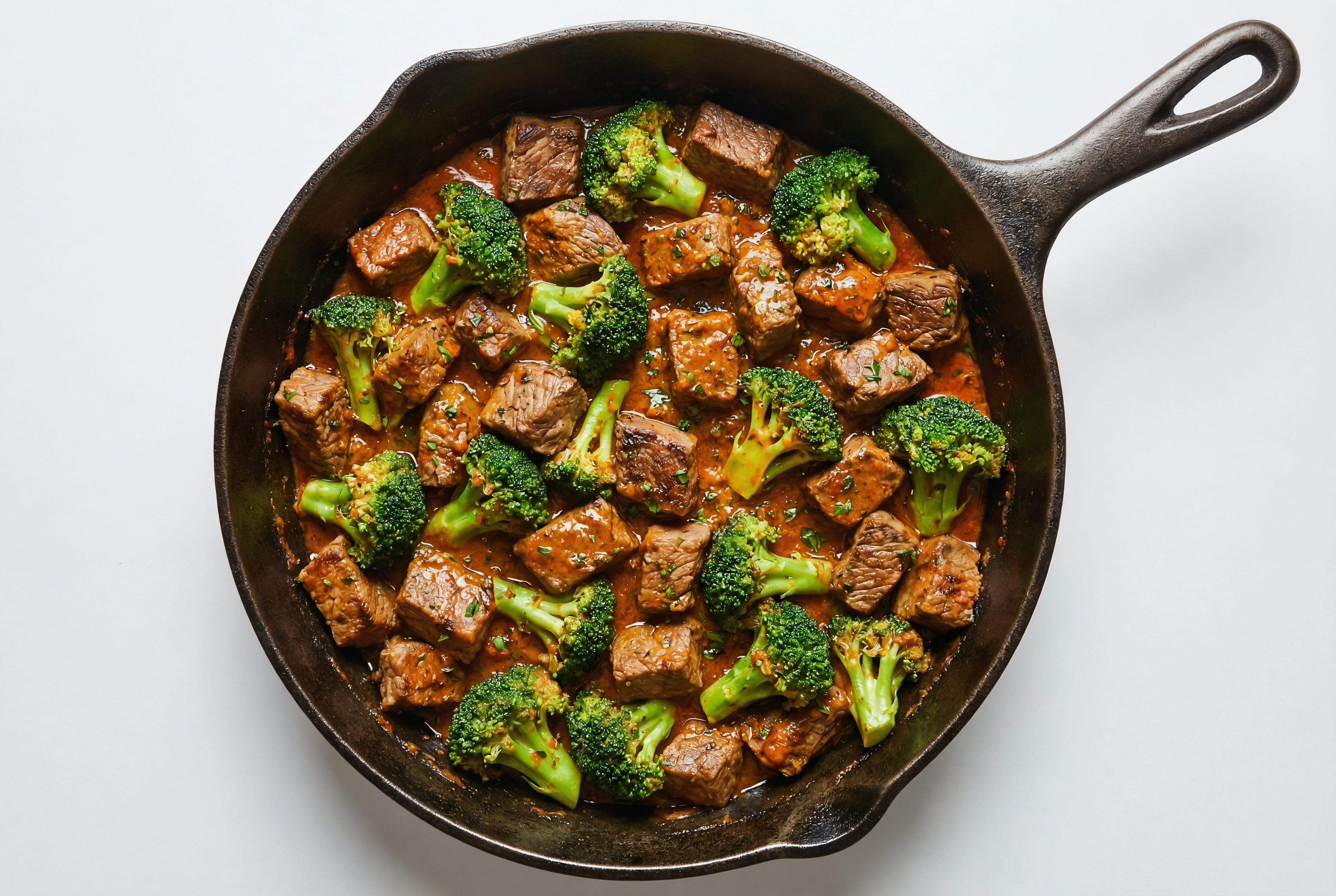 Tikka Masala Sirloin Tip Stir-Fry with Broccoli