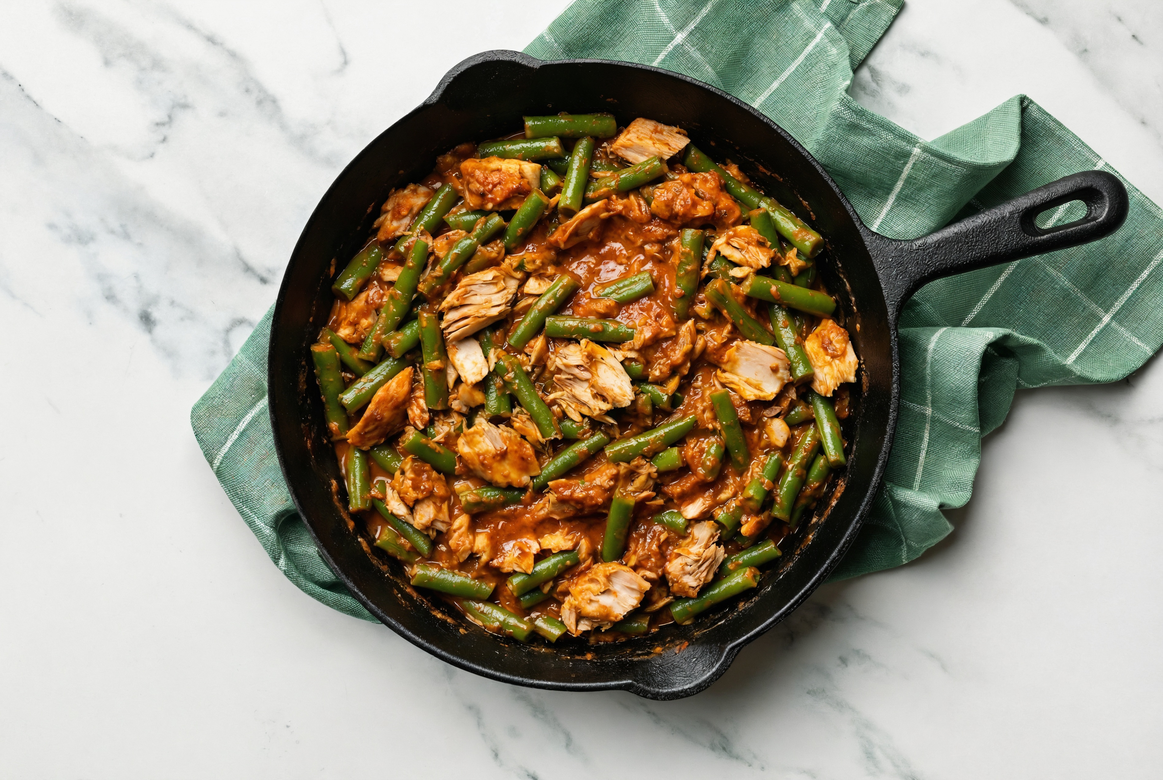 Tikka Masala Albacore Tuna Stir-Fry with Green Beans