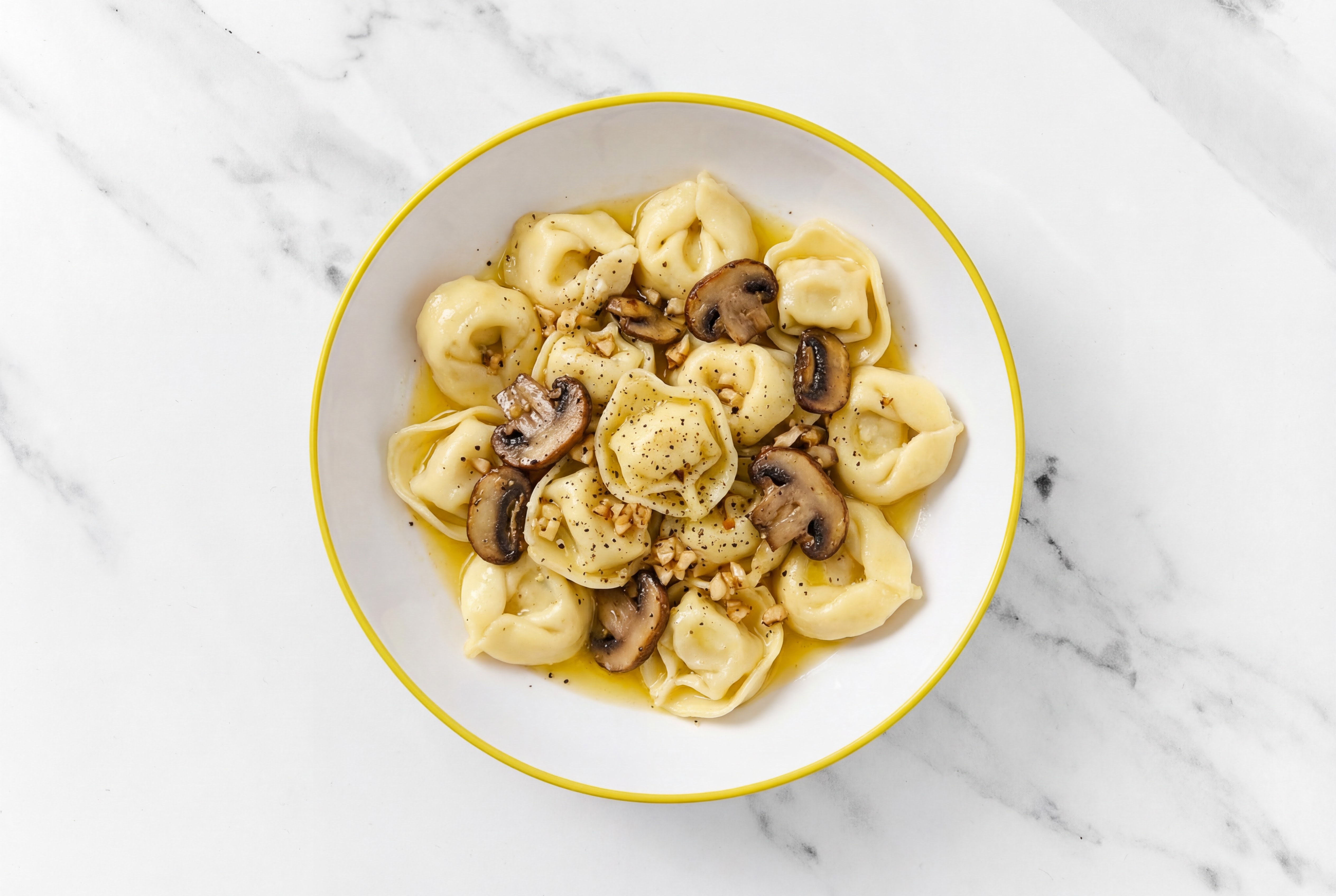 Garlic Salted Butter Mushroom Tortelloni