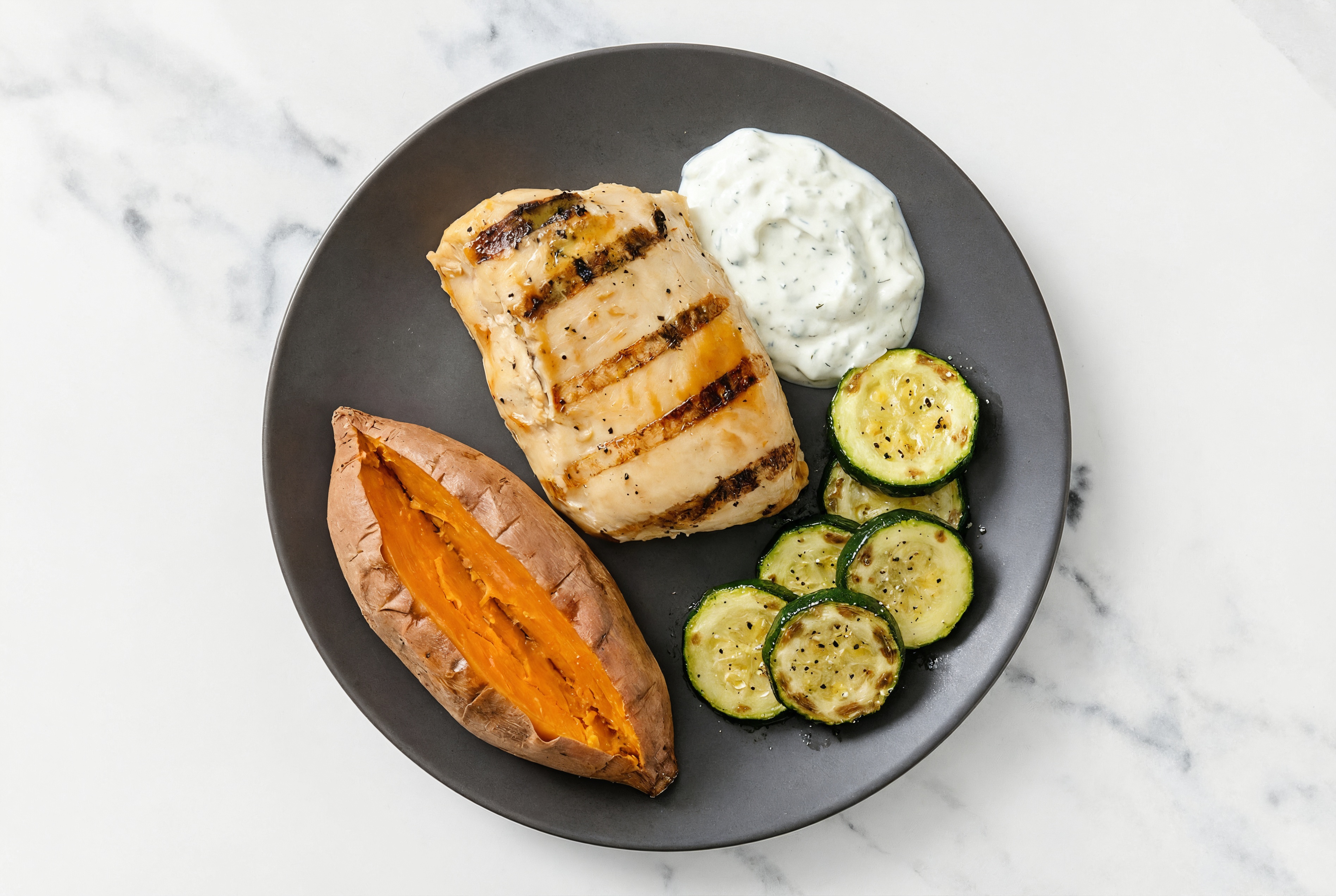 Garden Grill-less Mediterranean Seasoned Grilled Chicken Breast Plate