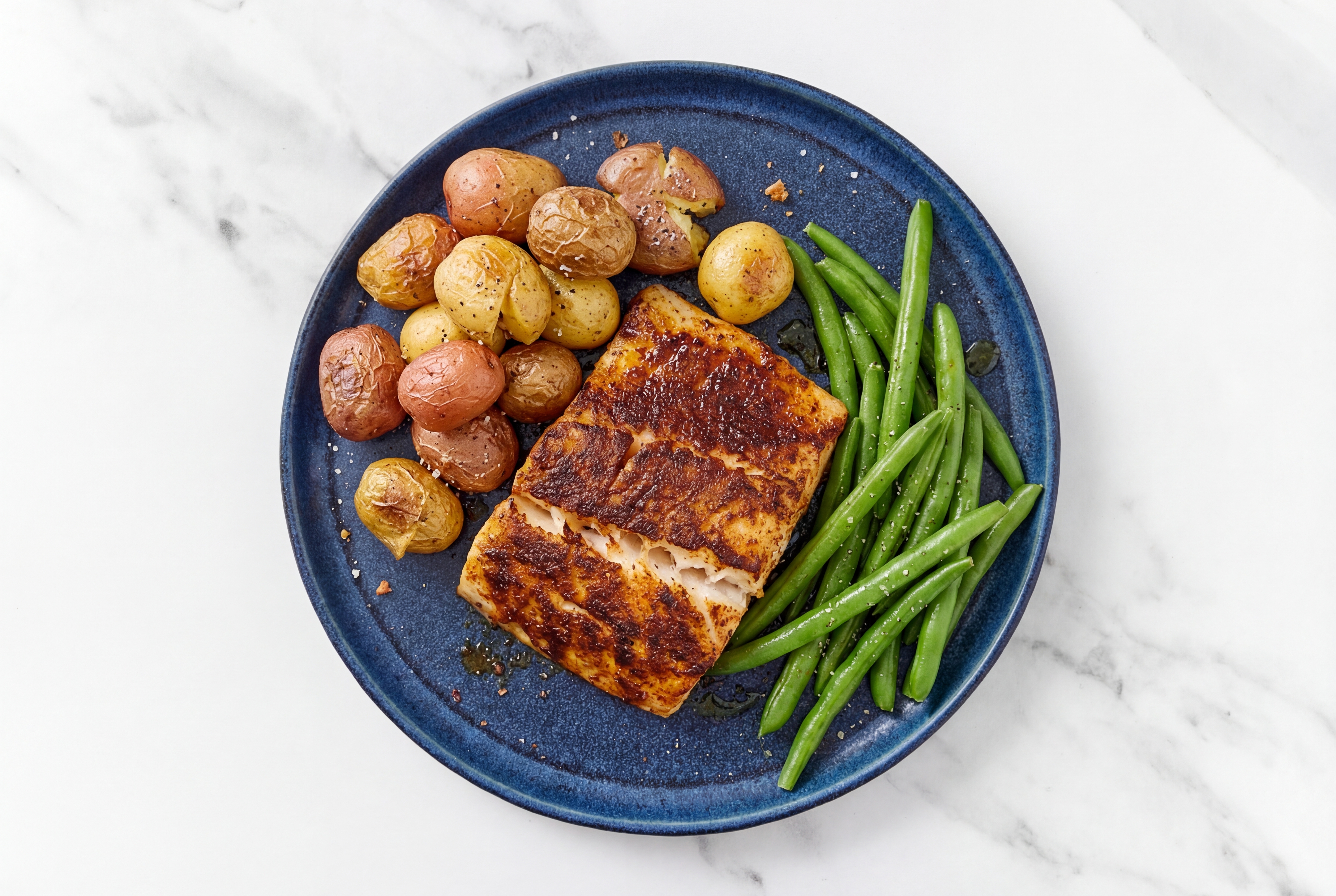 Garlic Oven Roasted Barramundi with Baby Potatoes
