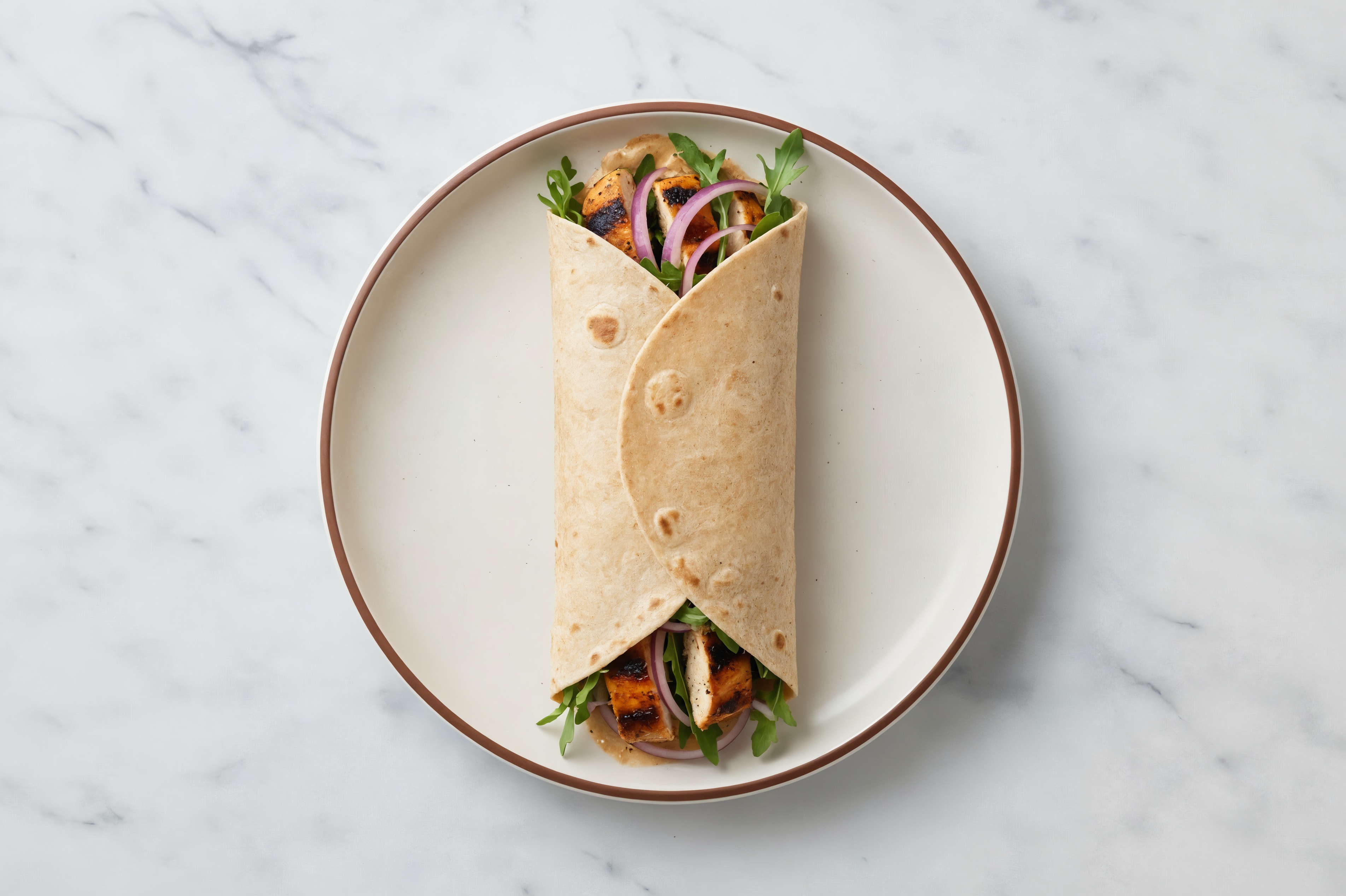 French Onion Grilled Seasoned Chicken Breast Wrap