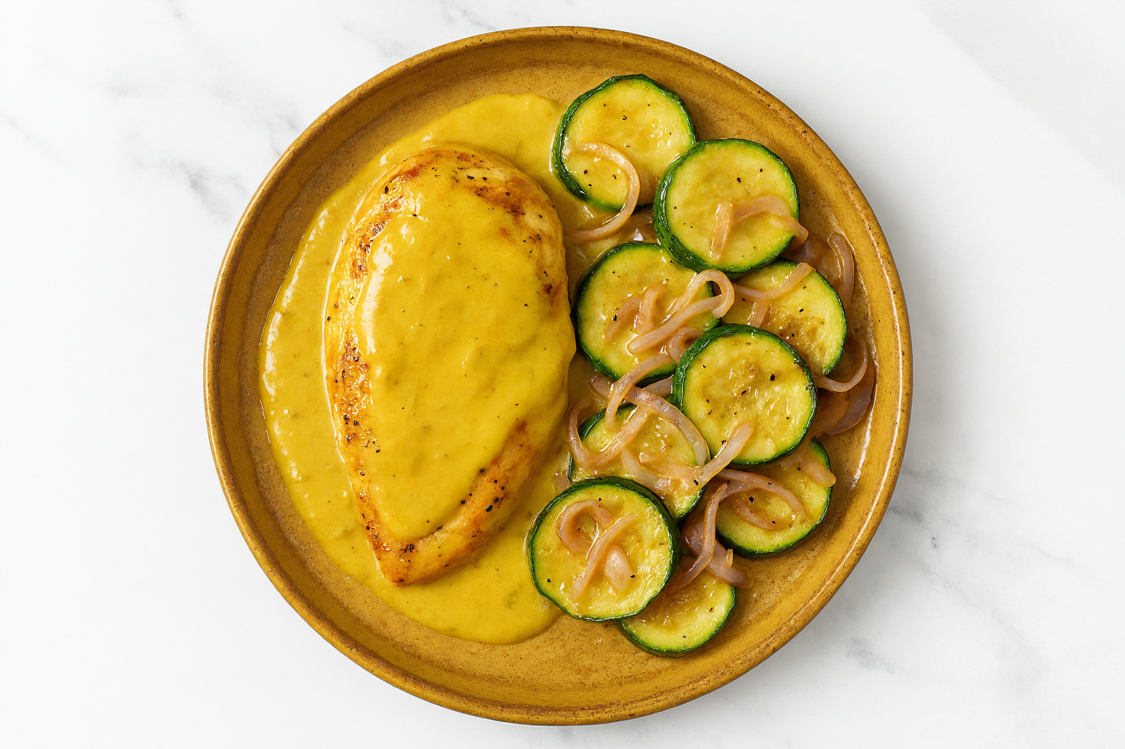 Coconut Curry Chicken + Sautéed Zucchini