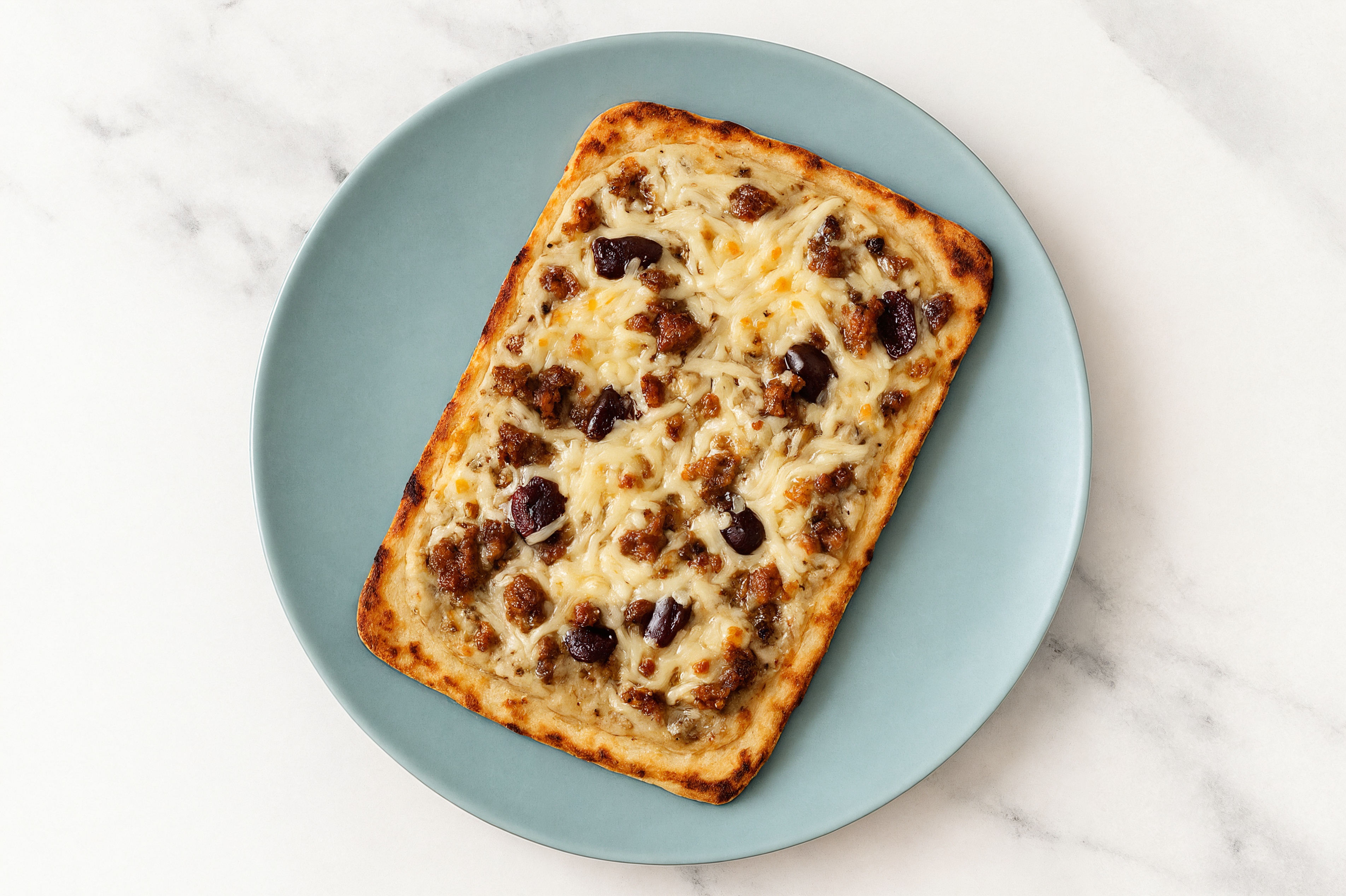 Truffle Pork Sausage + Olives Pizza