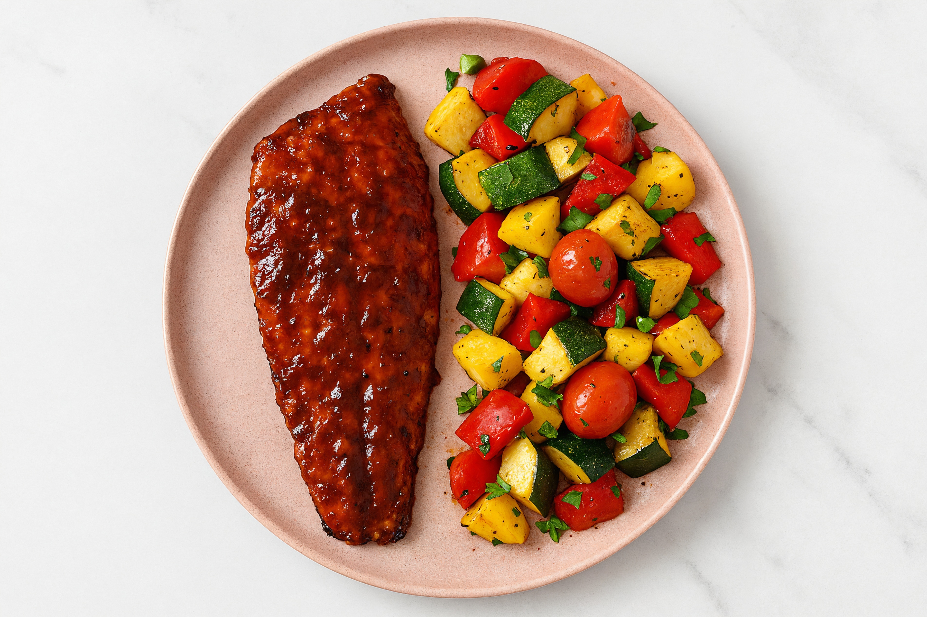 Smoky BBQ Sheet Pan Trout & Squash