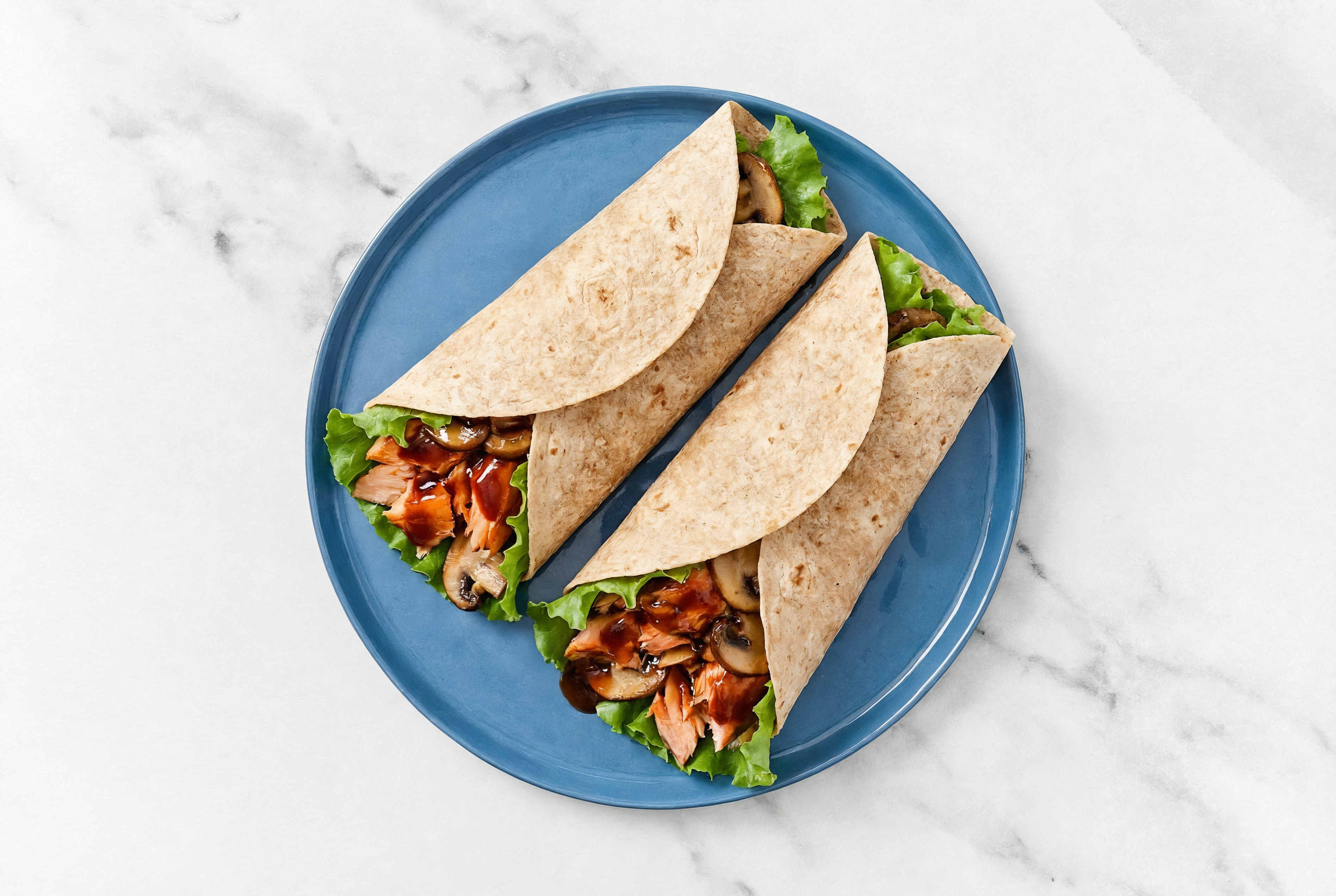 BBQ Salmon Wrap with Original BBQ Sauce