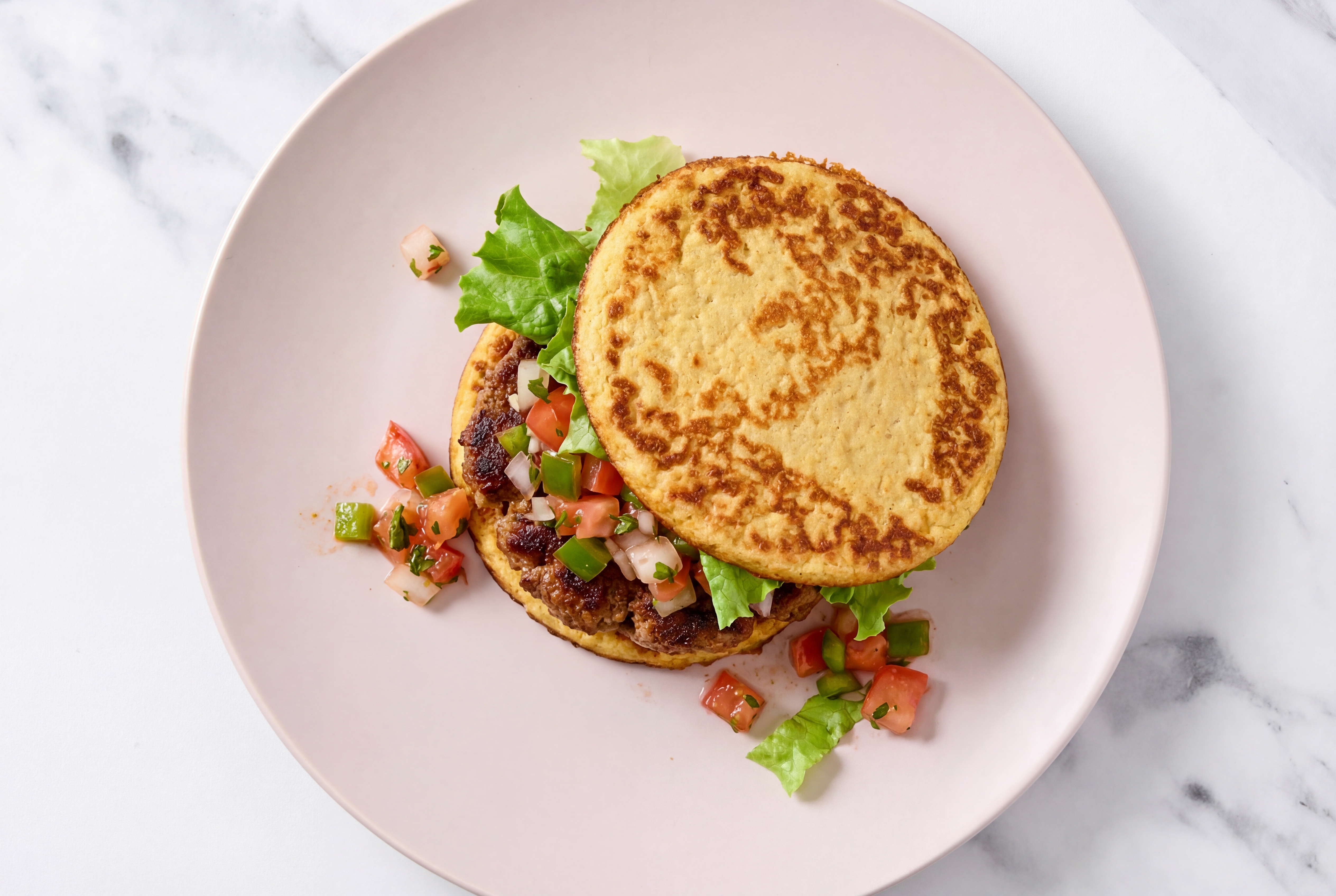 Low-Carb Blackened Mexican-Style Ground Beef Burger