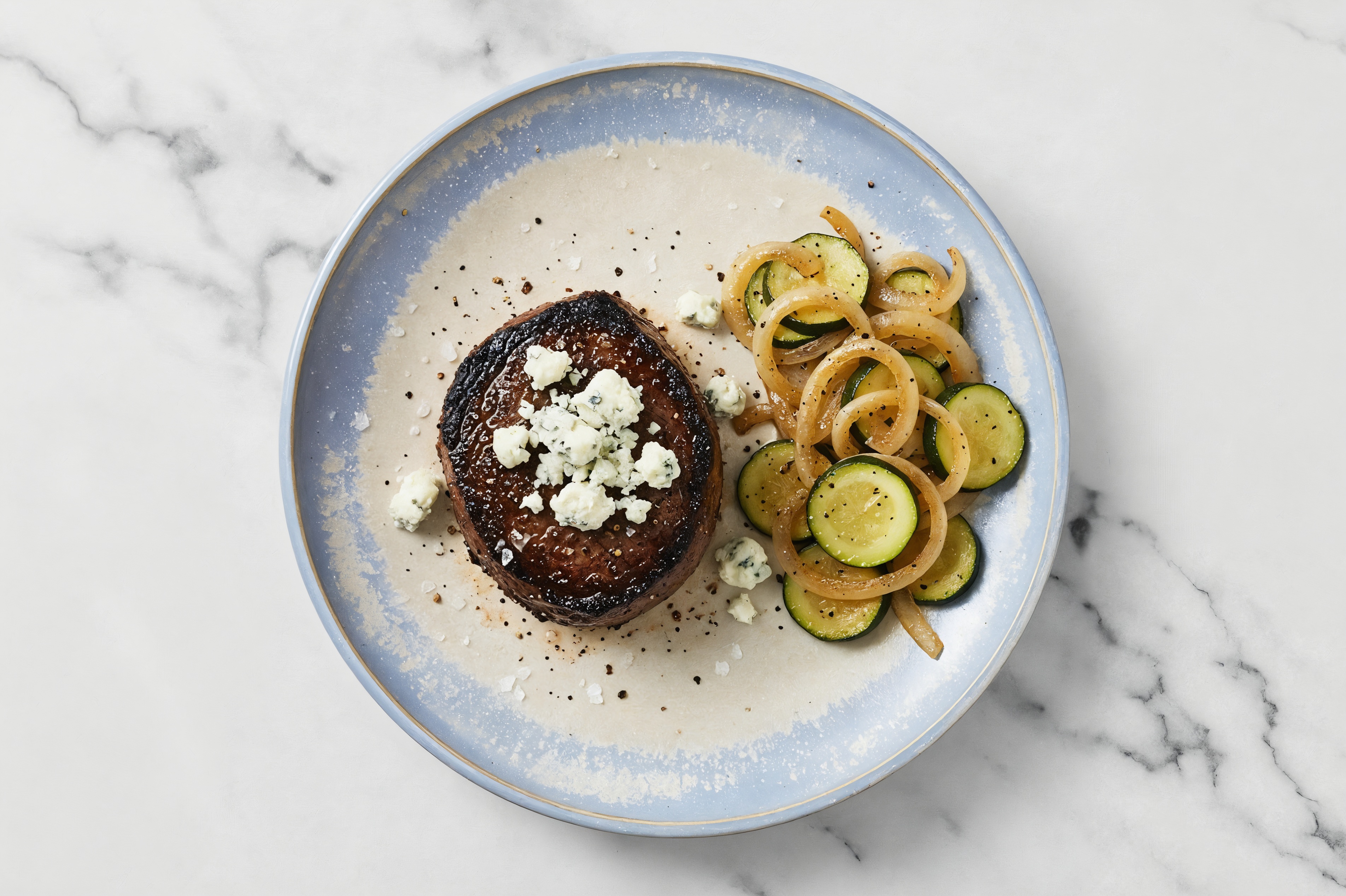 Wagyu Filet Mignon + Zucchini Saute