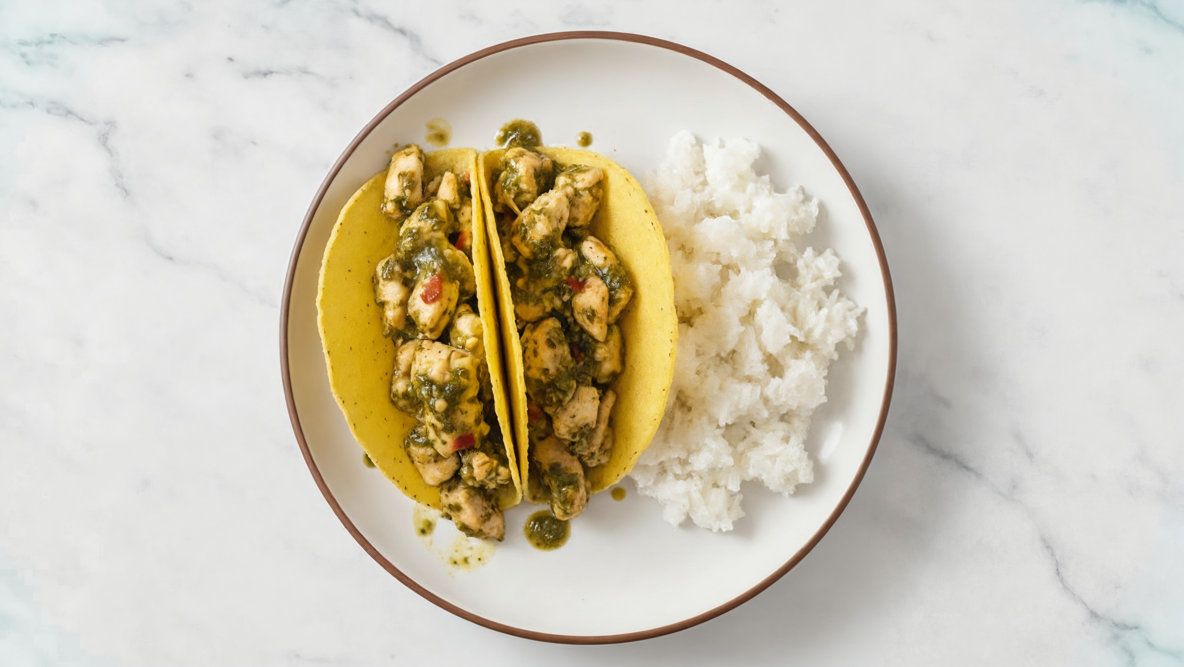  Tangy Cilantro Chicken Tacos + Rice